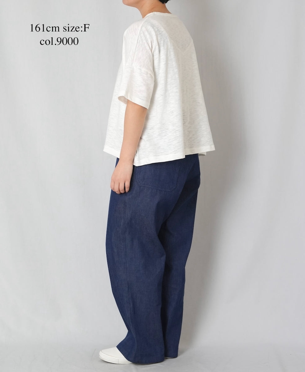 GNSL26001 SLUB VINTAGE CREW NECK T-SHIRTS