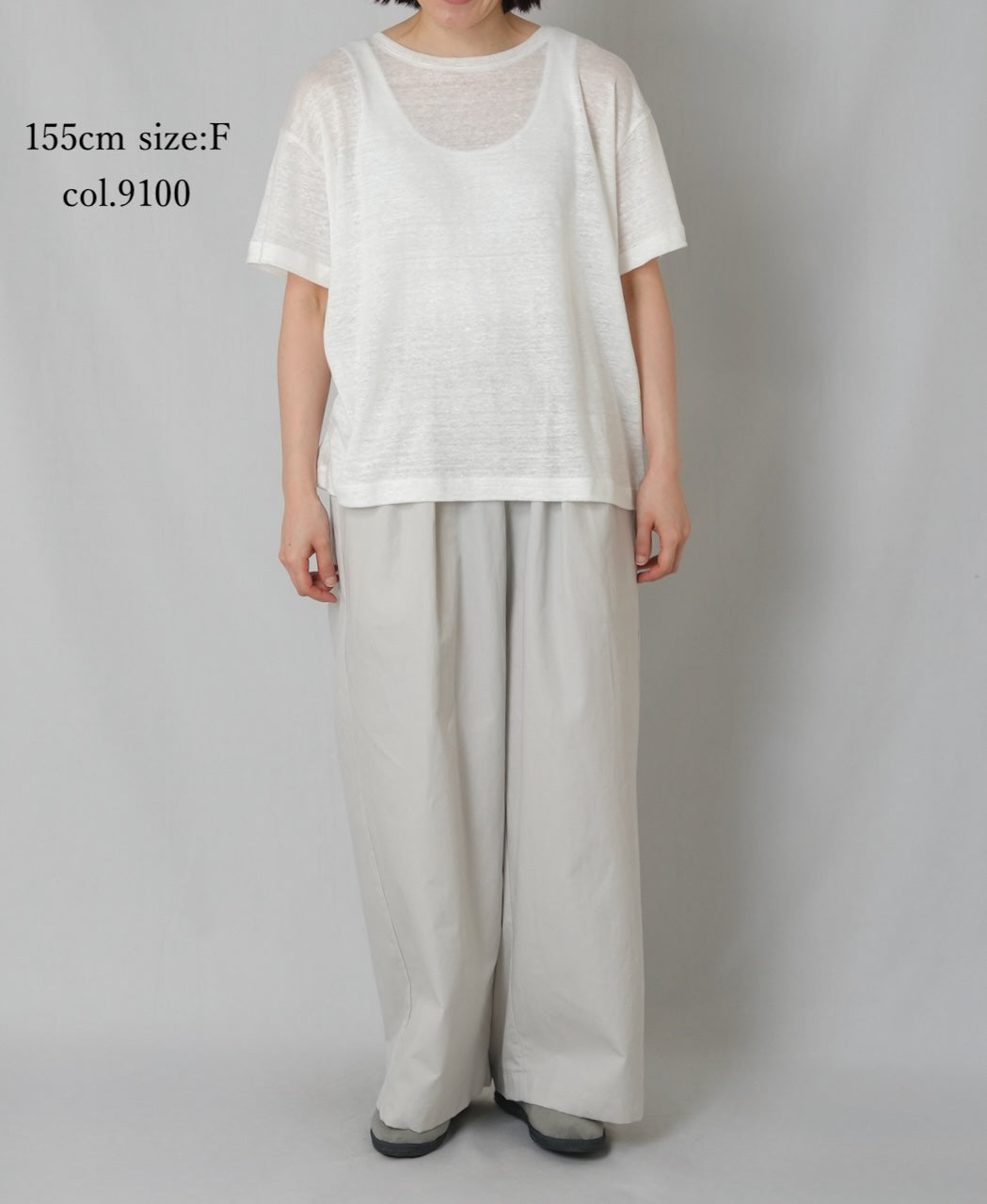 GNMDS26021 LINEN SINGLE JERSEY BOAT NECK T-SHIRTS