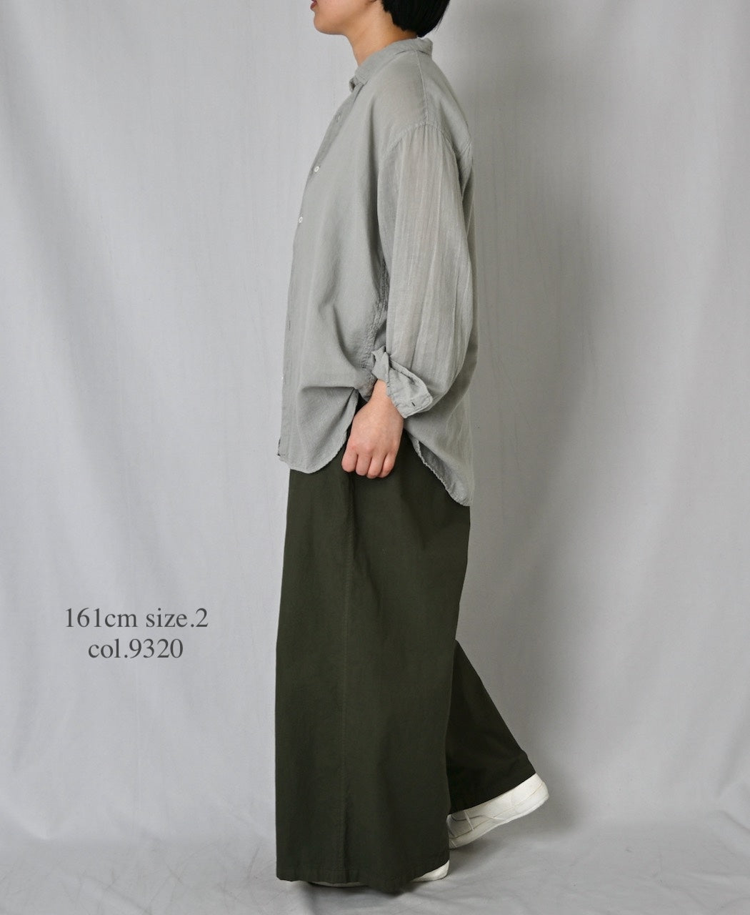 INAM2502G3D 30s GAUZE OVERDYE UTILITY REGULAR COLLAR SHIRT