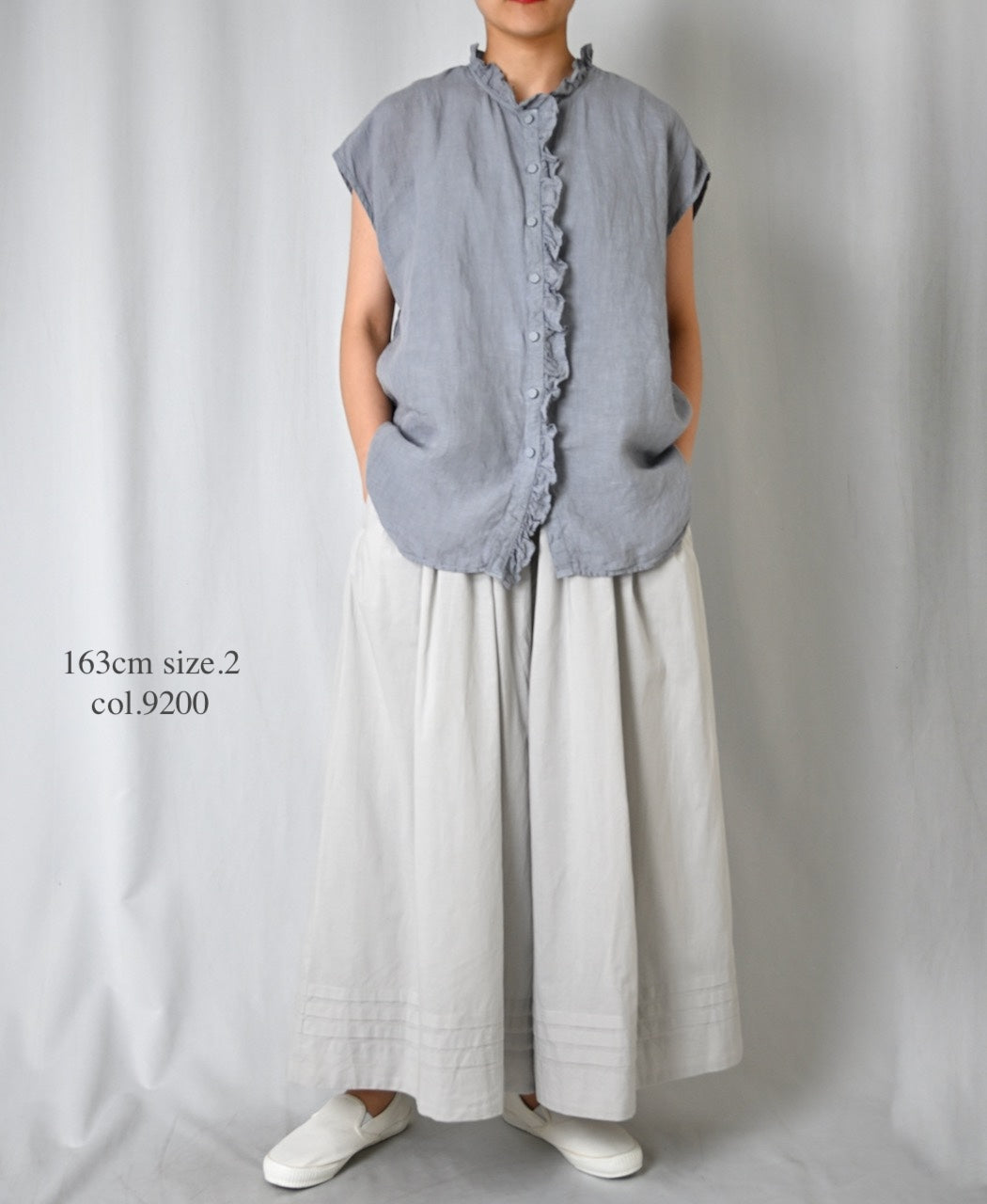 NSL26005 60s CAMBRIC PLAIN CULOTTES