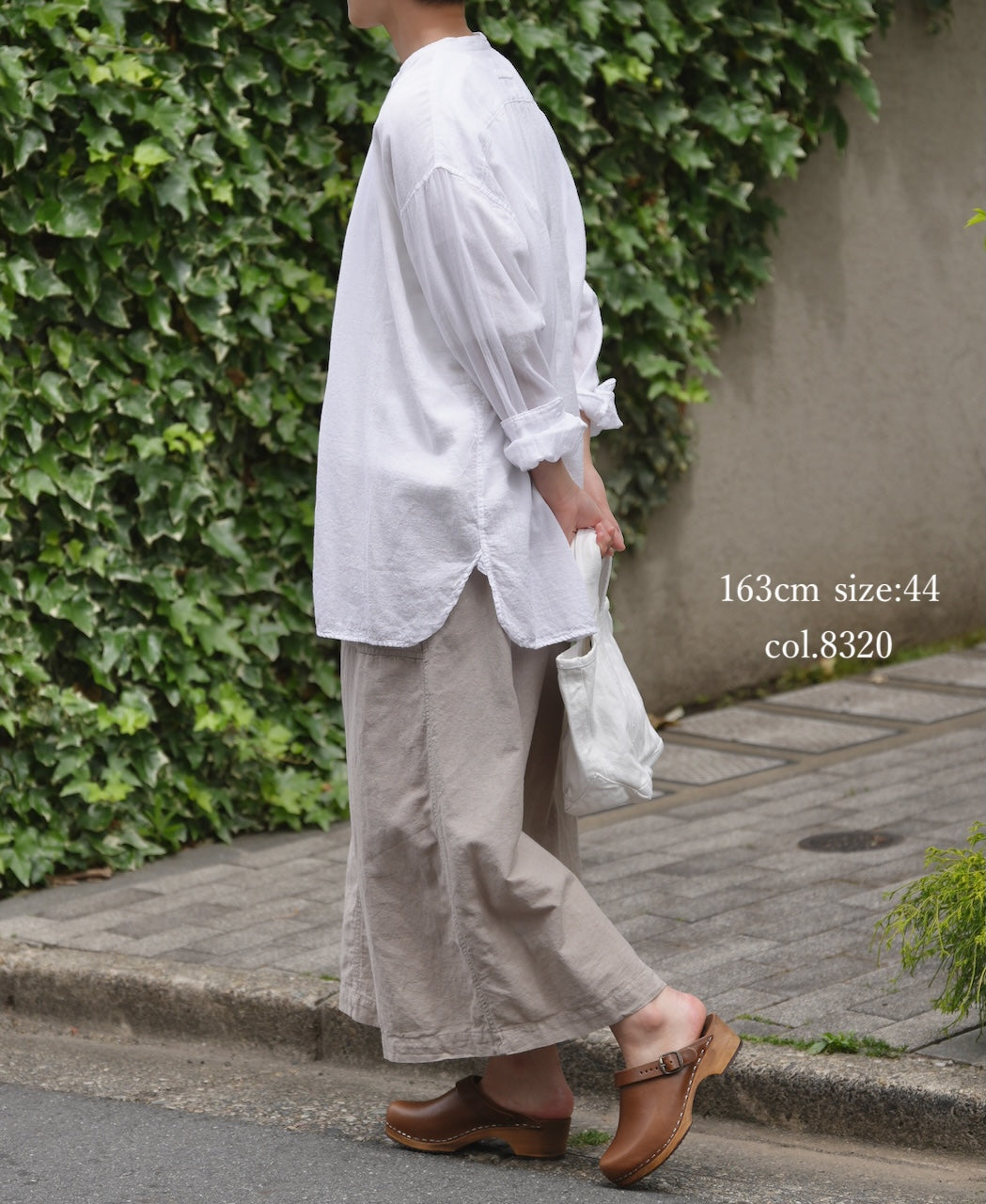 INHT2514CLD COTTON LINEN PLAIN  OVERDYE EASY SKIRT
