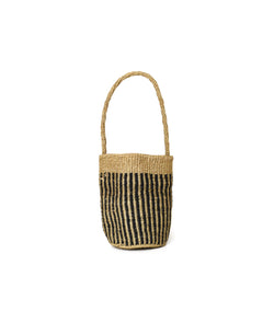 ANSL2601 STRIPE SISAL ONE HANDLE SHOULDER BAG