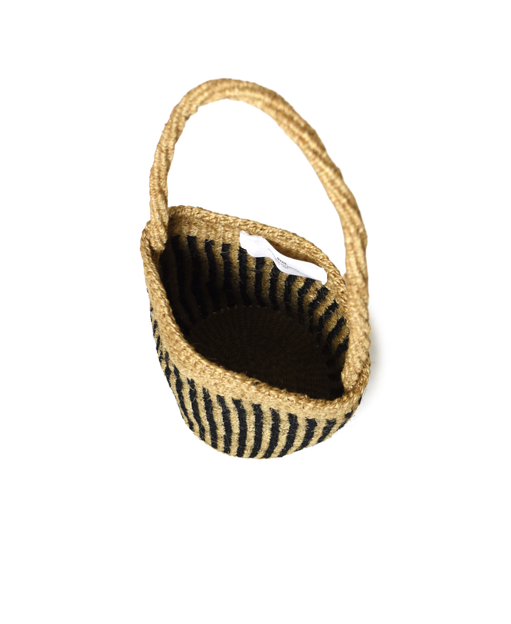 ANSL2601 STRIPE SISAL ONE HANDLE SHOULDER BAG