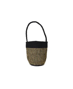 ANSL2601 STRIPE SISAL ONE HANDLE SHOULDER BAG