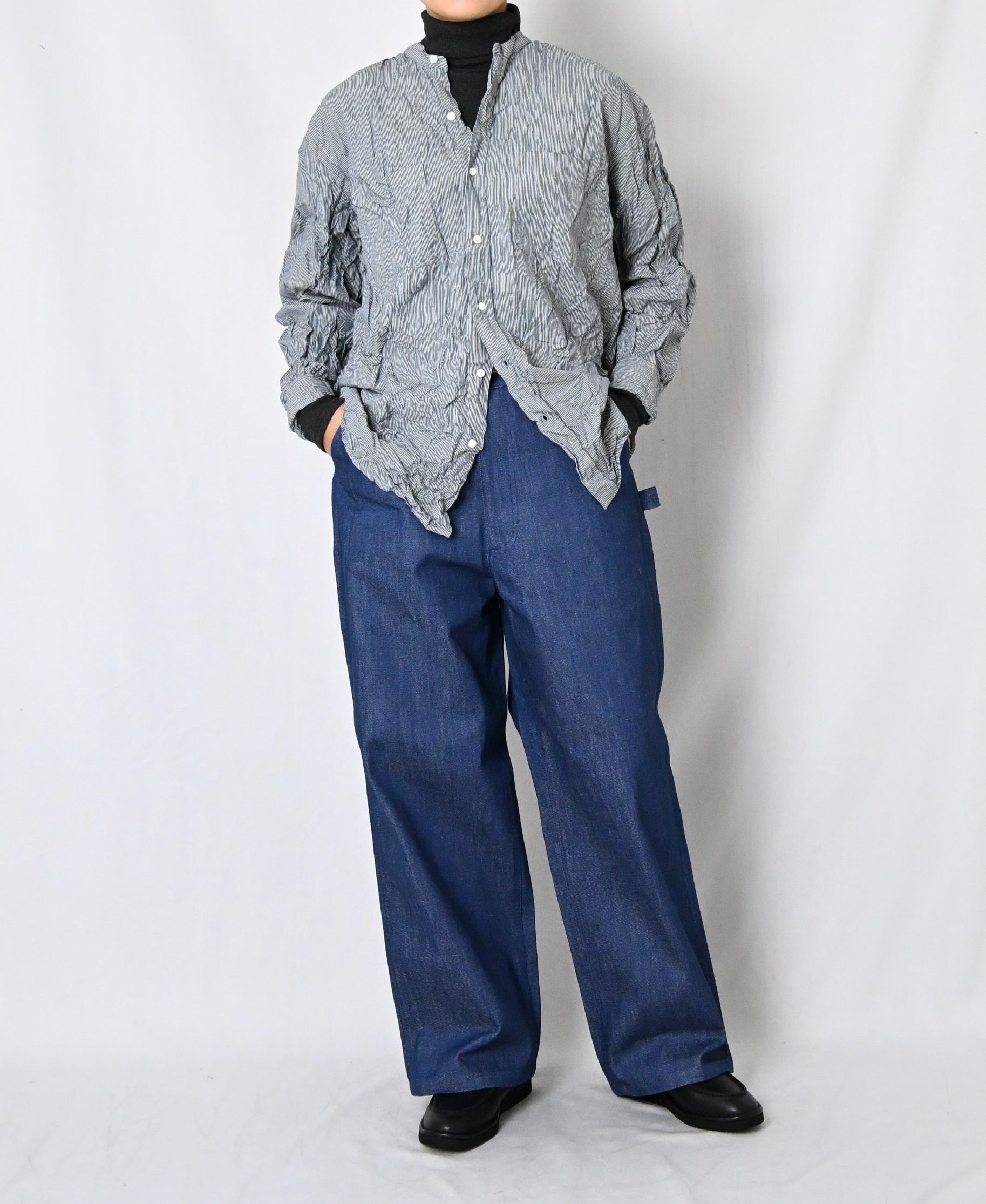 GNAM2651 13oz NATURAL SLUB DENIM PAINTER PANTS