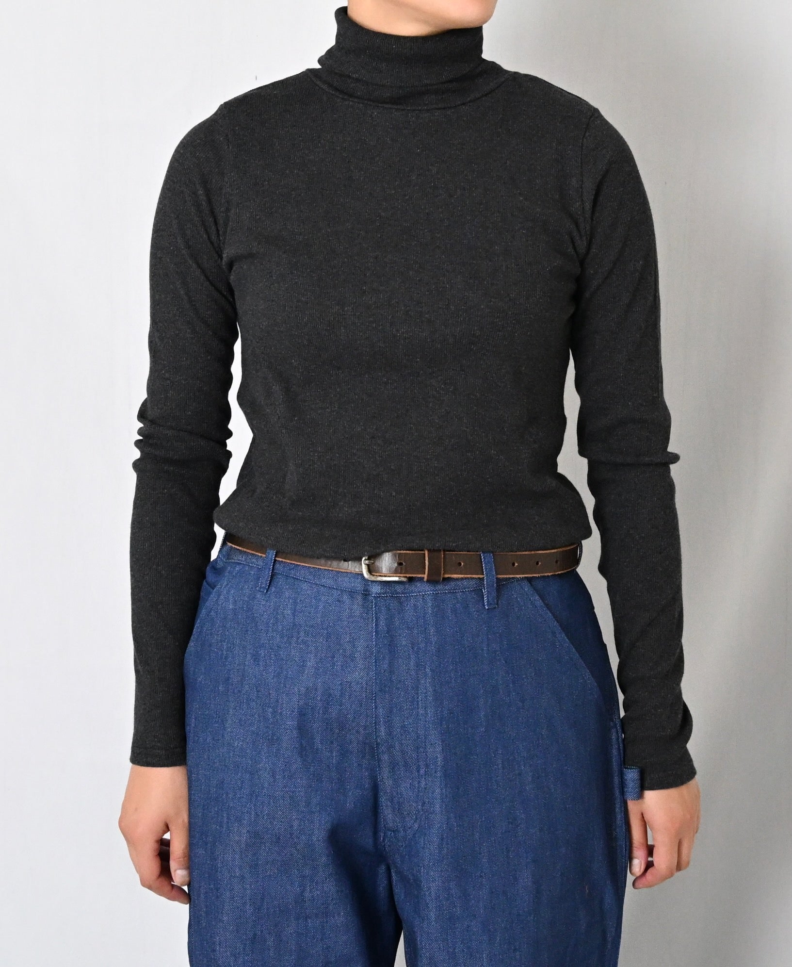 GNSL26521 40/1 COTTON TELECO TURTLE-NECK L/SL TEE