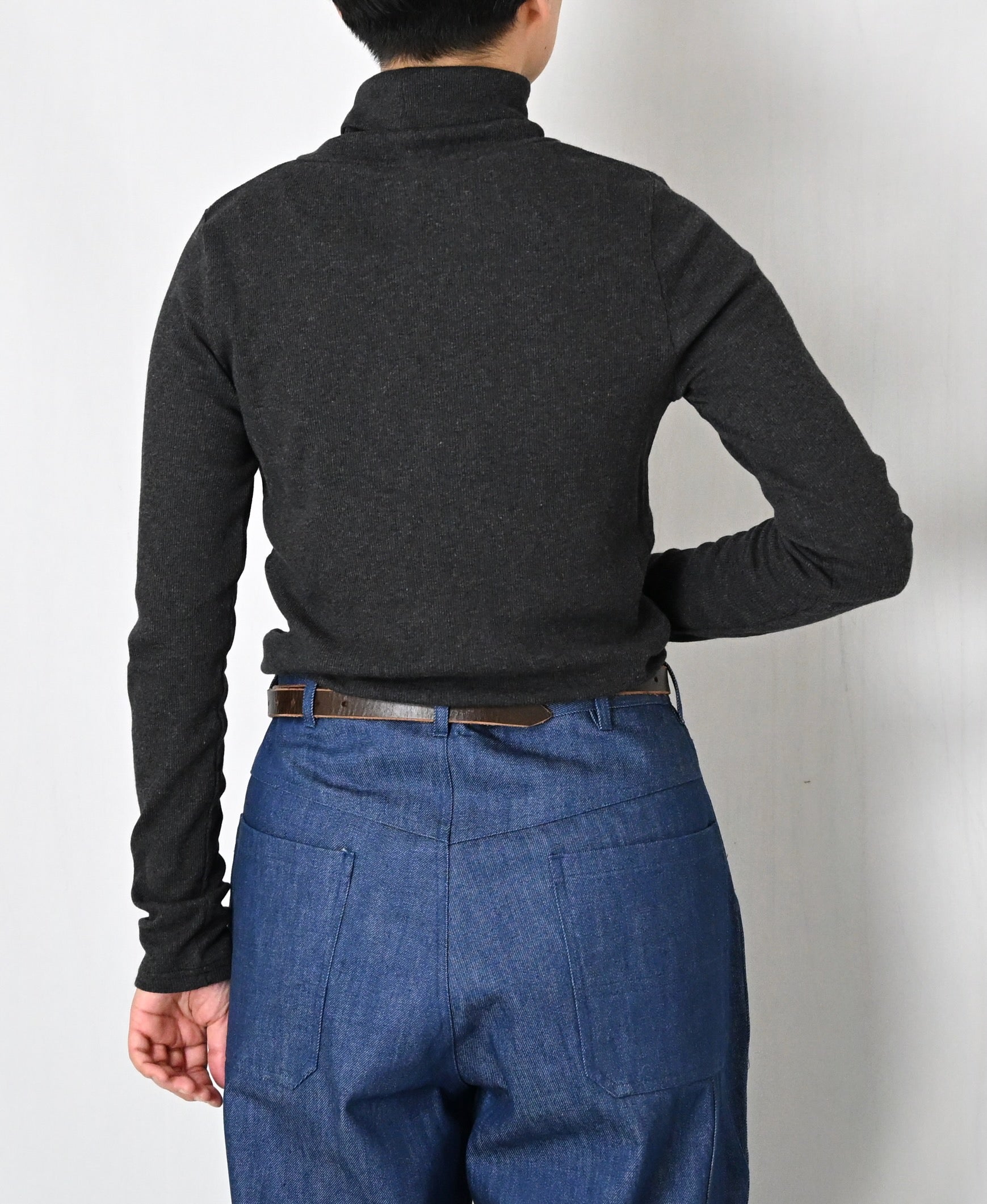 GNSL26521 40/1 COTTON TELECO TURTLE-NECK L/SL TEE