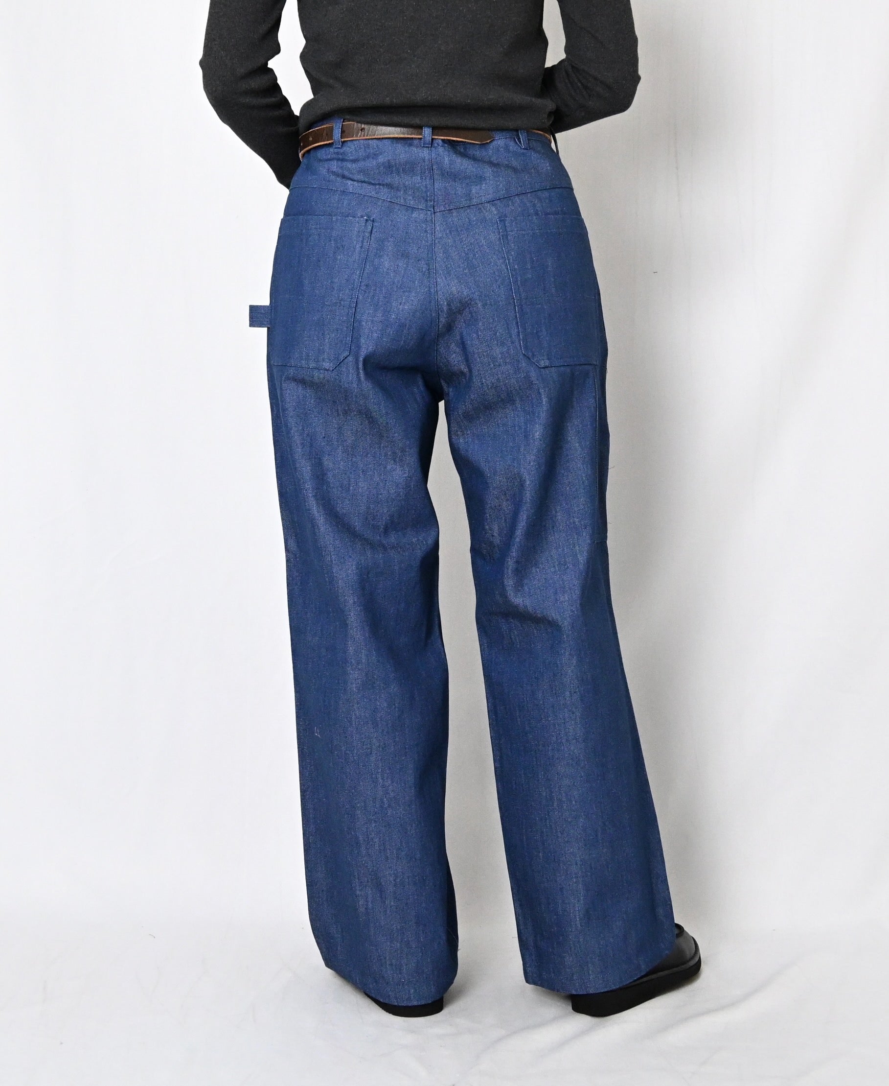 GNAM2651 13oz NATURAL SLUB DENIM PAINTER PANTS