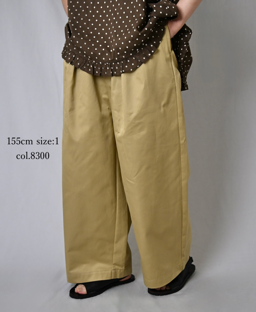 GNMDS2502WP WEST POINT 2TUCK WIDE EASY PANTS