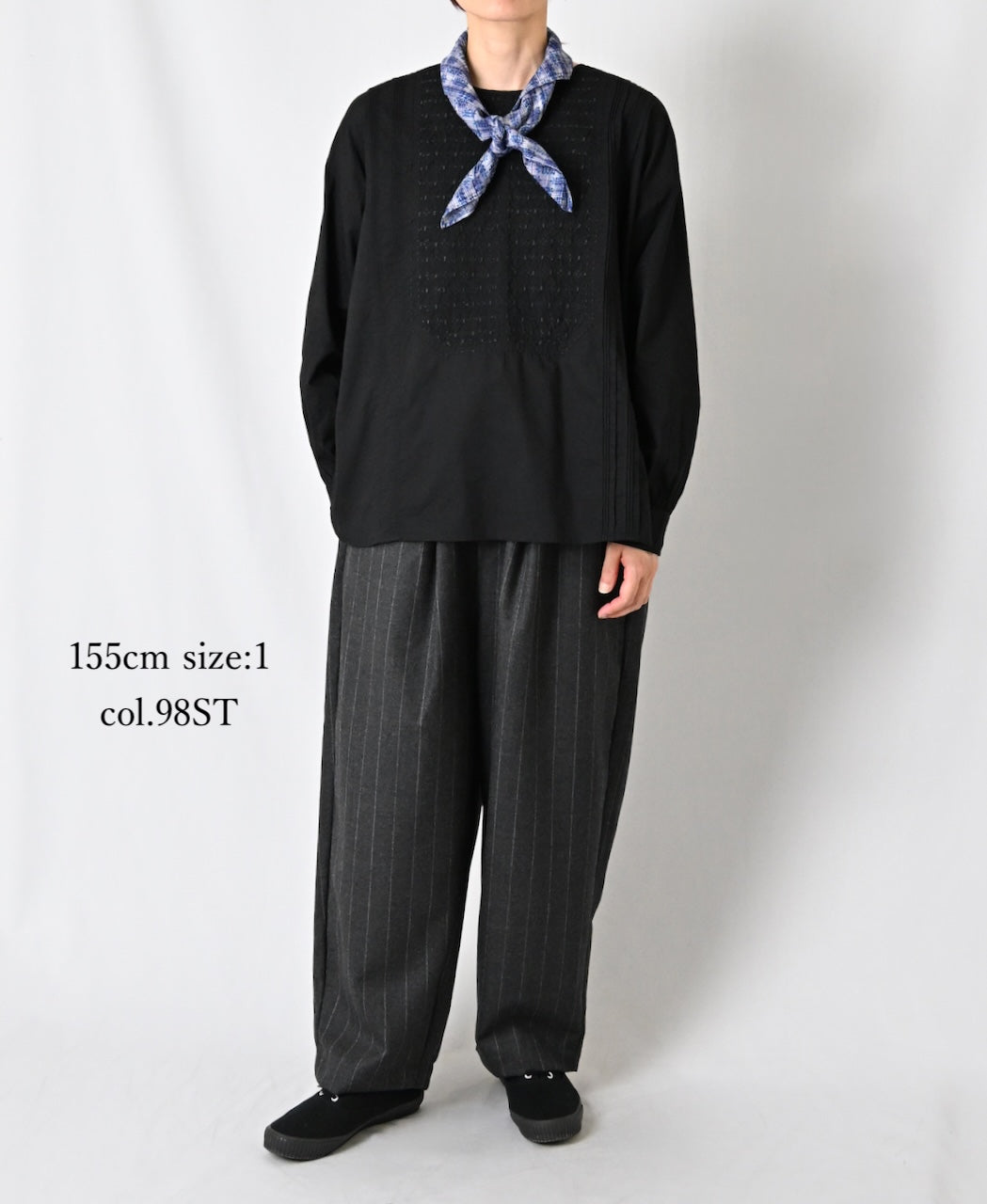GNMDS2501WS WOOL SERGE 2TUCK TAPERED EASY PANTS