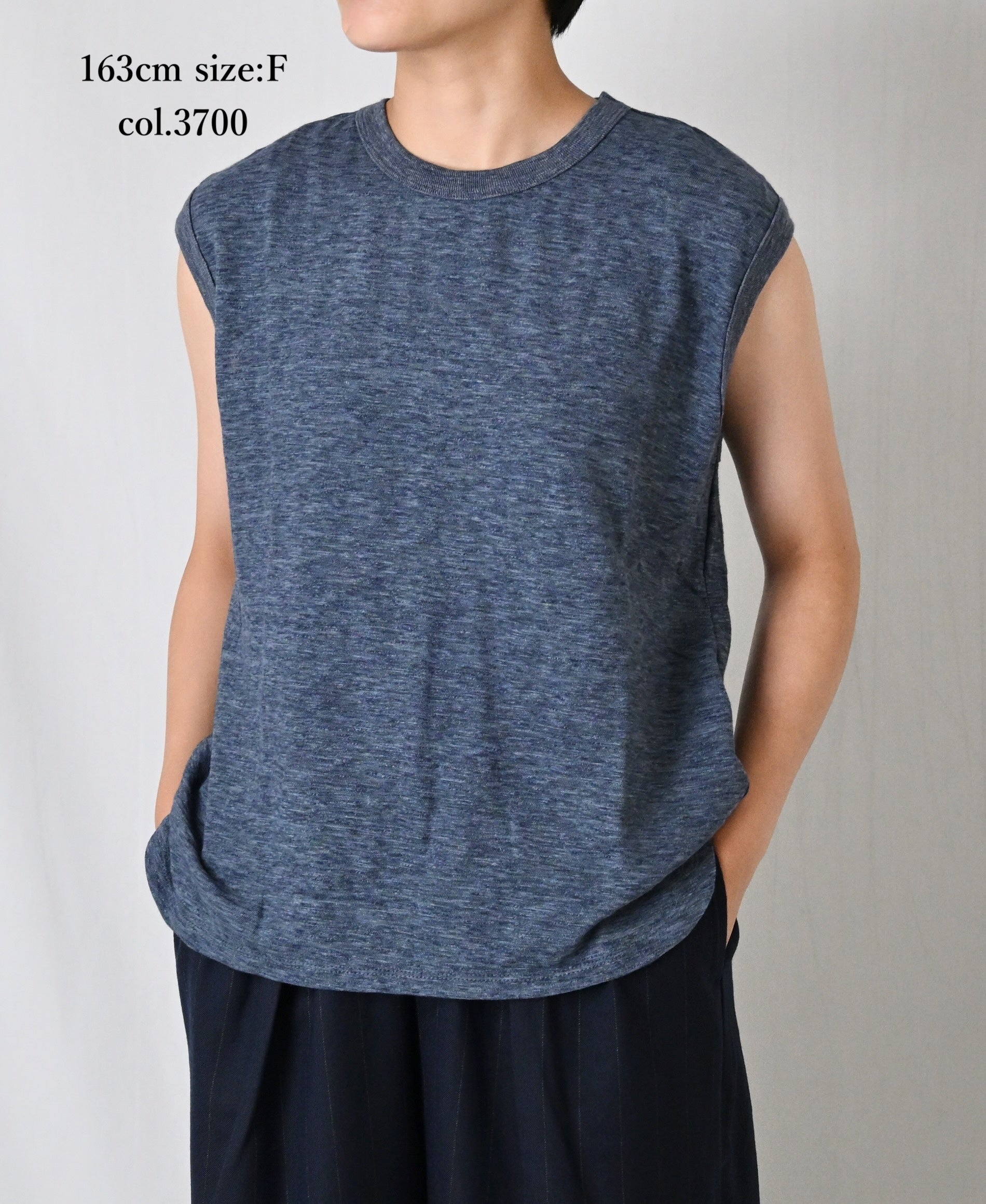 GNSL24042 SLUB VINTAGE CREW-NECK FRENCH/SL SHIRT