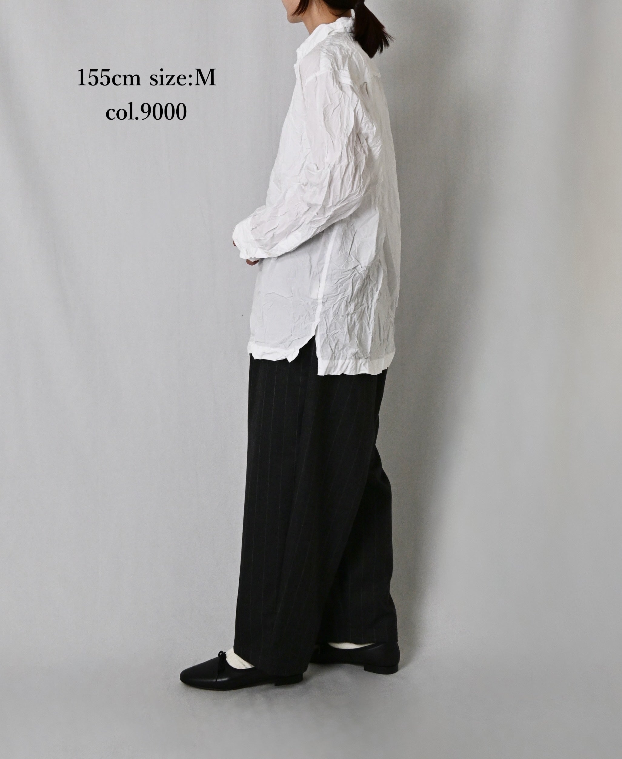 NVL2683W 60s ORGANIC POPLIN WRINKLE REGULAR COLLAR L/SL SHIRTS