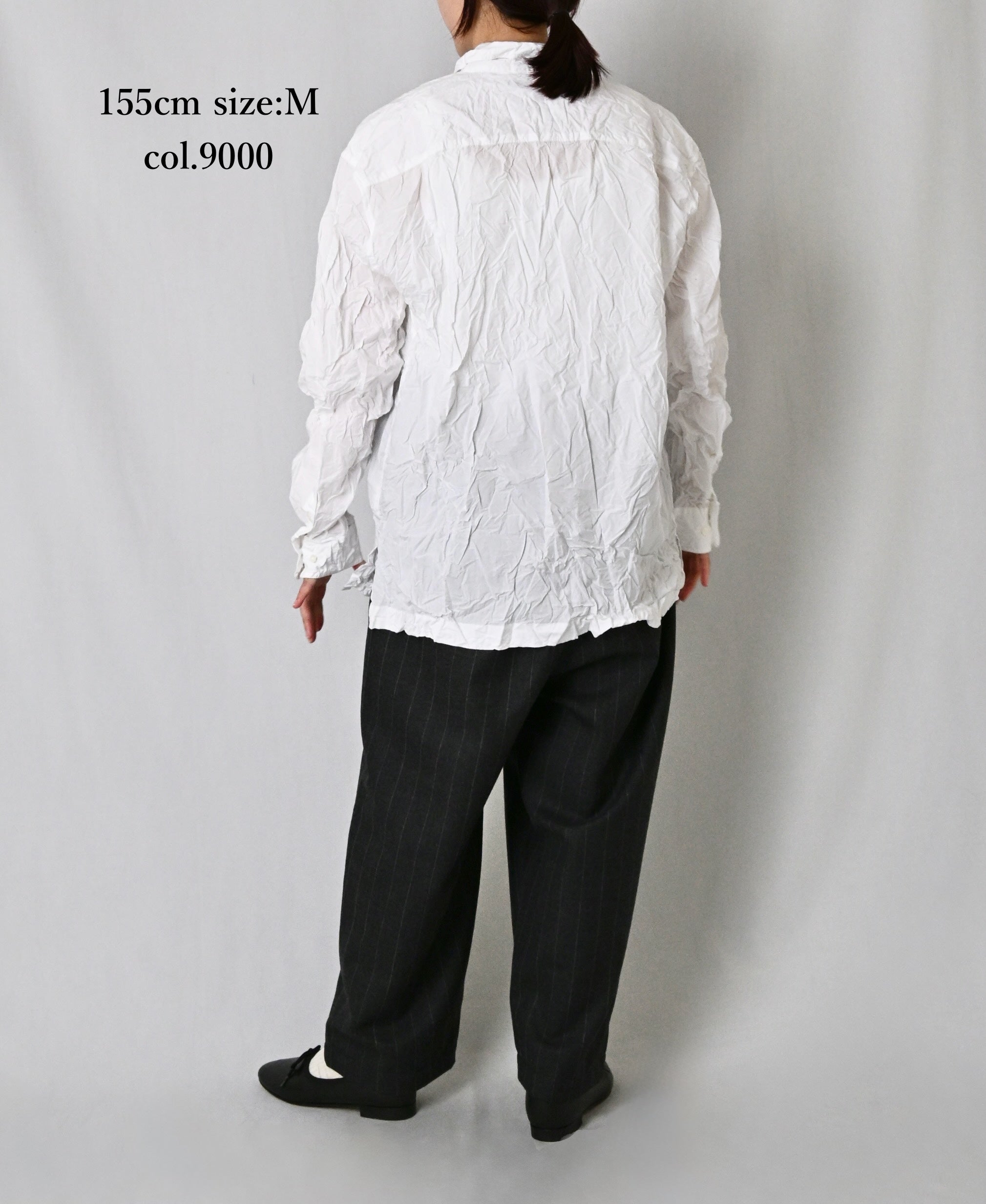 NVL2683W 60s ORGANIC POPLIN WRINKLE REGULAR COLLAR L/SL SHIRTS