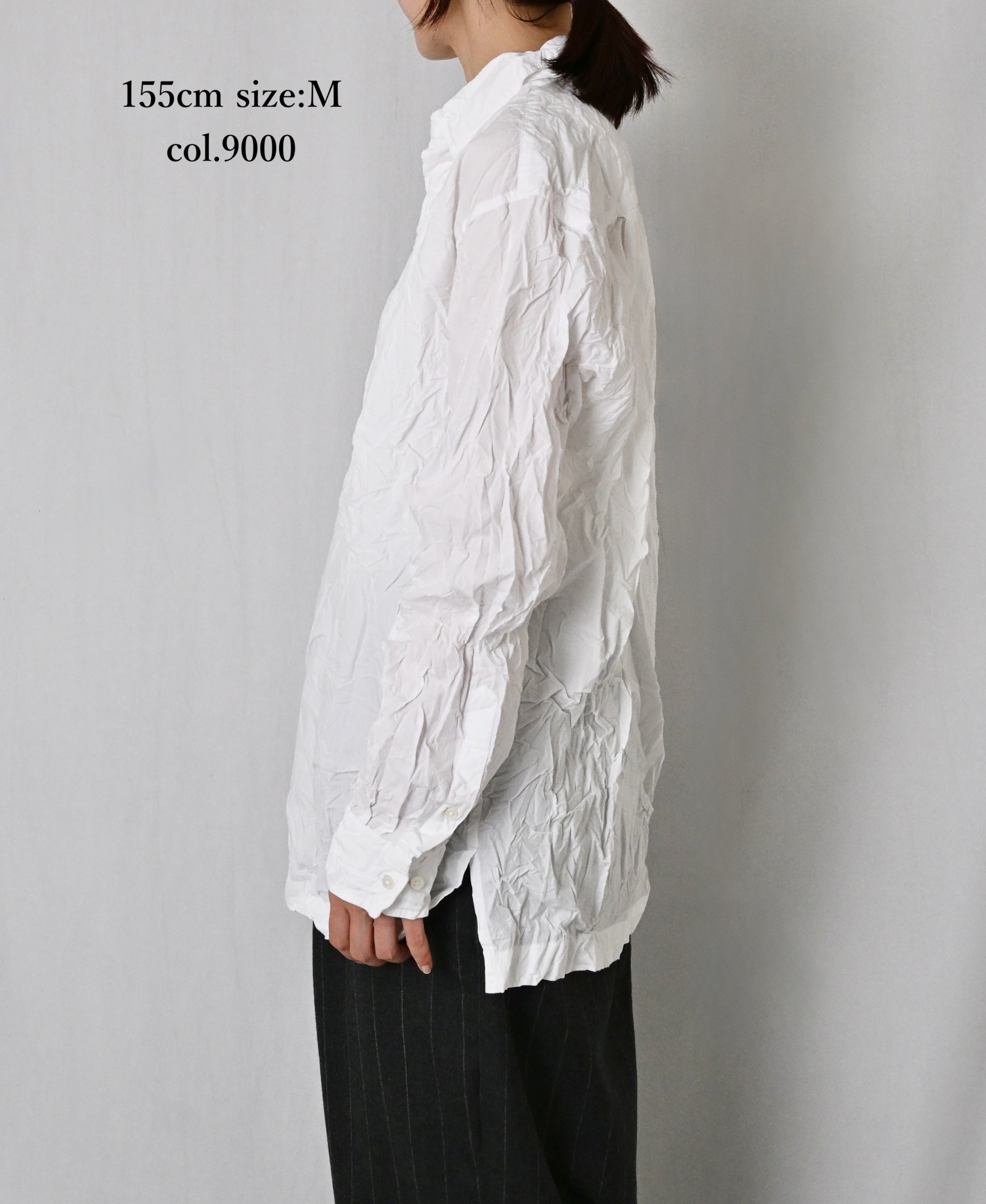NVL2683W 60s ORGANIC POPLIN WRINKLE REGULAR COLLAR L/SL SHIRTS