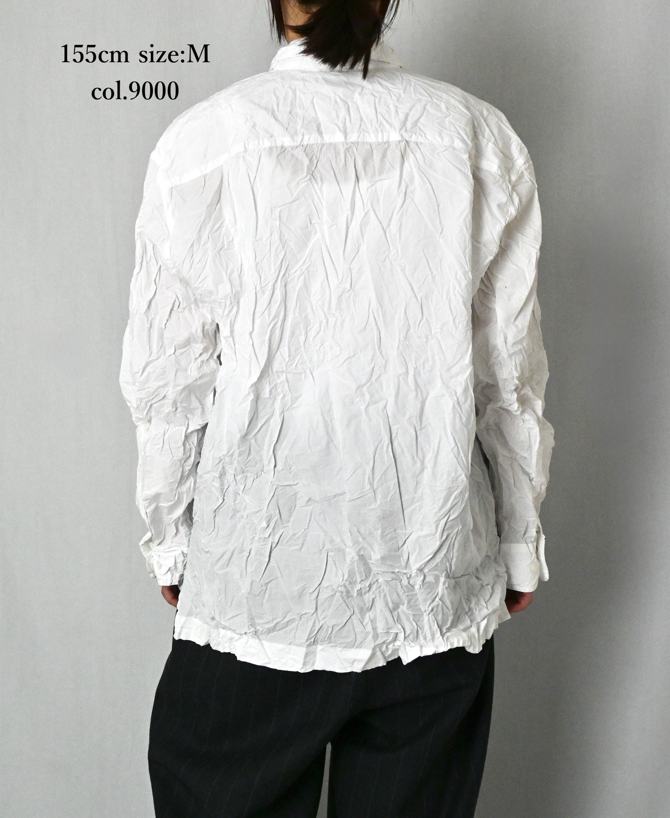 NVL2683W 60s ORGANIC POPLIN WRINKLE REGULAR COLLAR L/SL SHIRTS