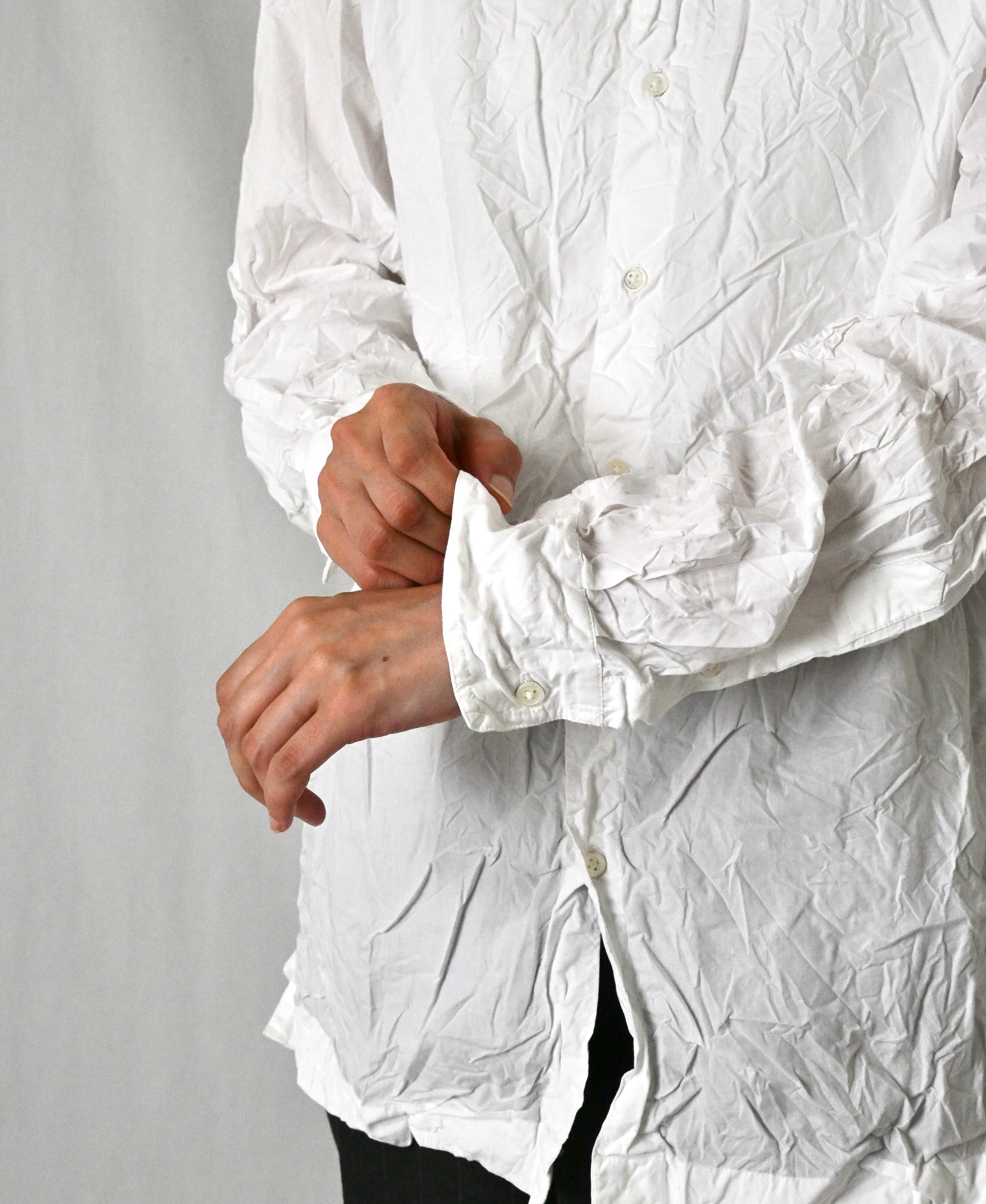 NVL2683W 60s ORGANIC POPLIN WRINKLE REGULAR COLLAR L/SL SHIRTS