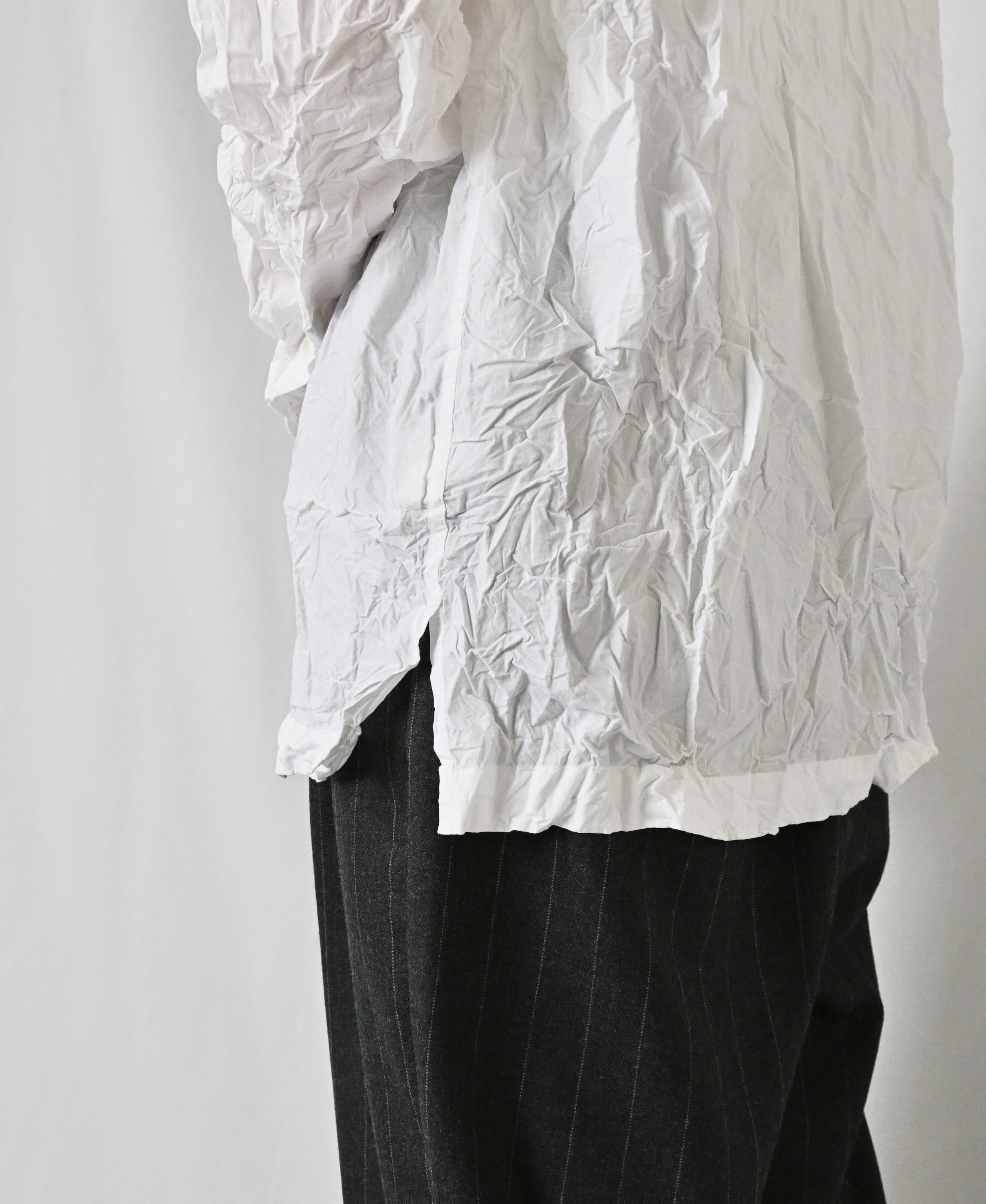 NVL2683W 60s ORGANIC POPLIN WRINKLE REGULAR COLLAR L/SL SHIRTS