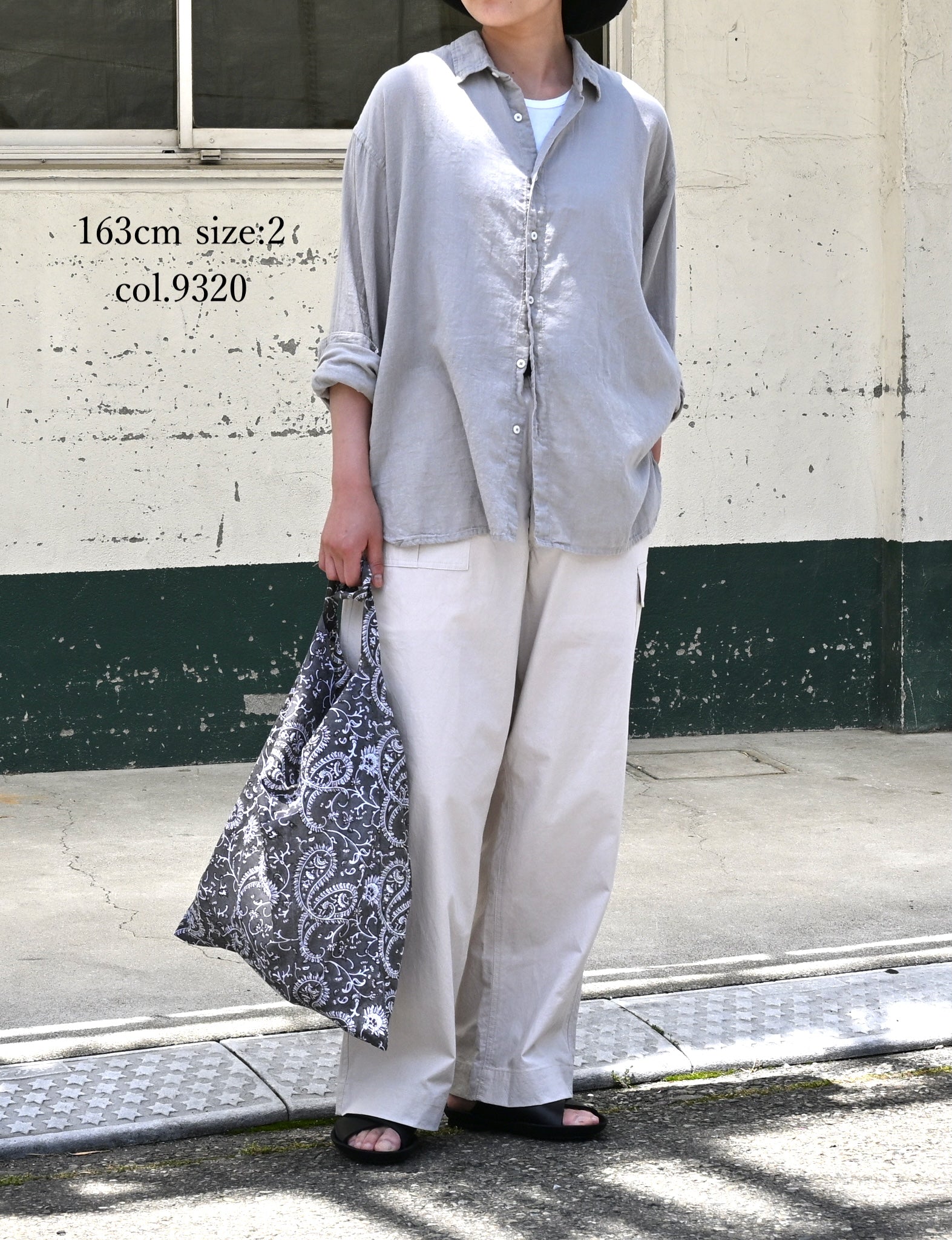 INAM2502G3D 30s GAUZE OVERDYE UTILITY REGULAR COLLAR SHIRT