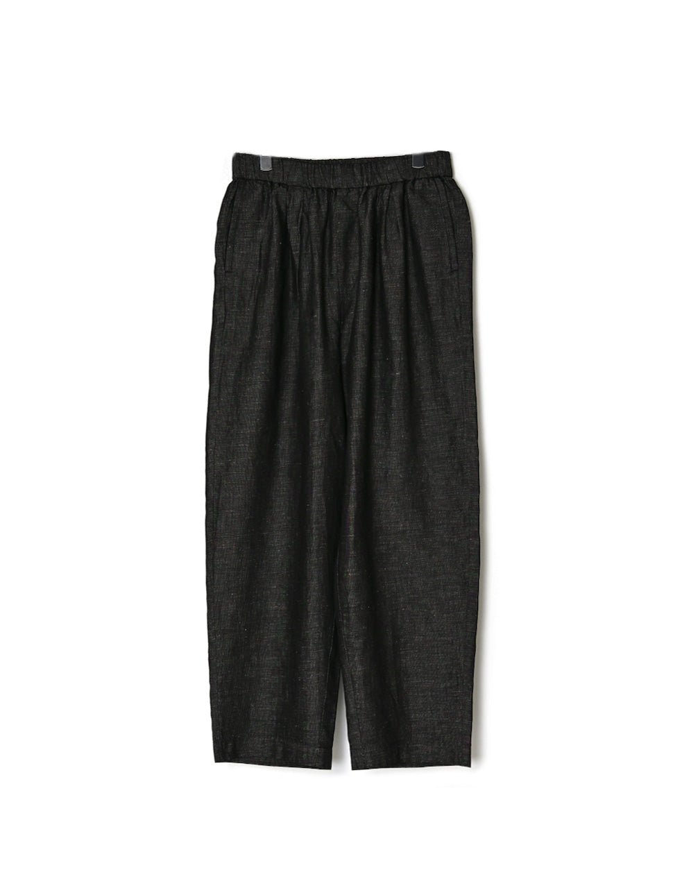 GNMDS2501CL 5.1oz WASHED COTTON/LINEN DENIM 2TUCK TAPERED EASY PANTS