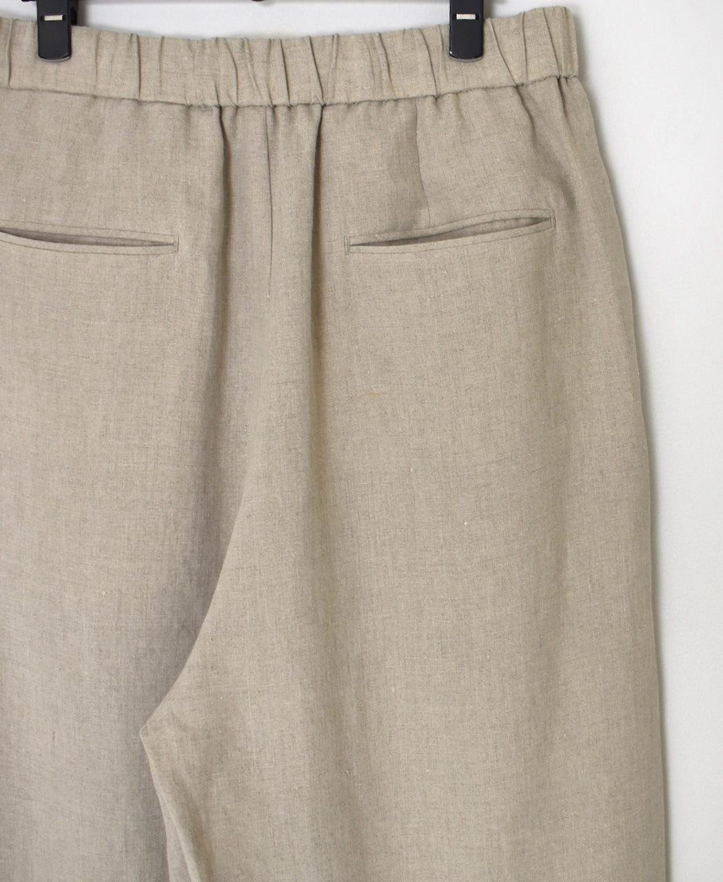GNMDS2502FL 40s FRENCH LINEN DYED CANVAS 2TUCK WIDE EASY PANTS