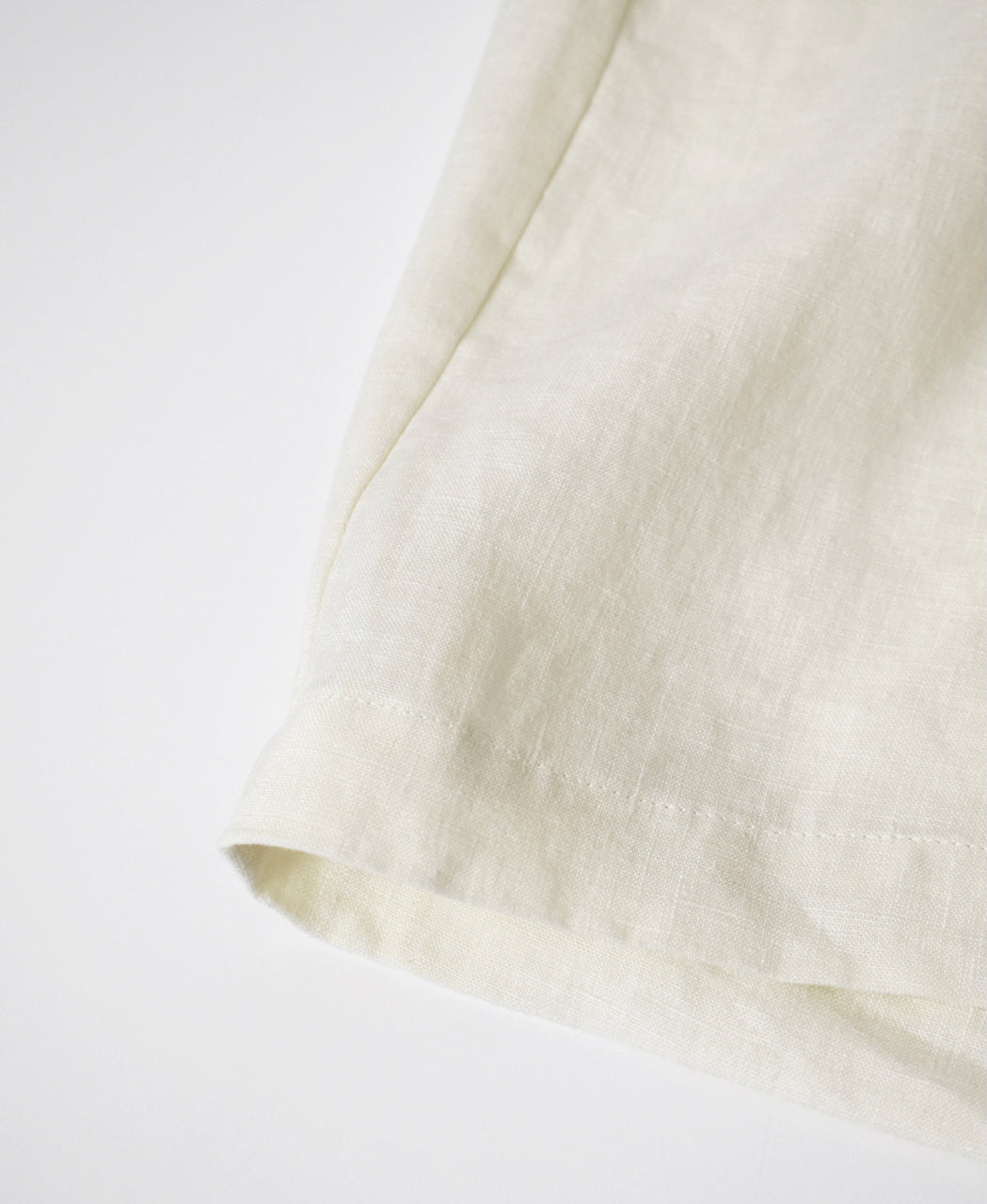 GNMDS2502FL 40s FRENCH LINEN DYED CANVAS 2TUCK WIDE EASY PANTS