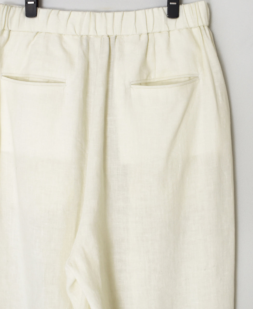GNMDS2502FL 40s FRENCH LINEN DYED CANVAS 2TUCK WIDE EASY PANTS