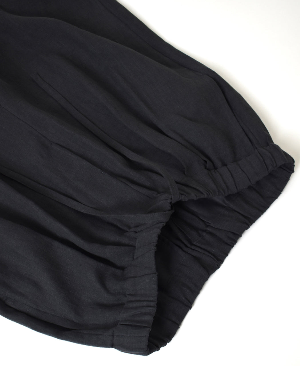 GNMDS2502FL 40s FRENCH LINEN DYED CANVAS 2TUCK WIDE EASY PANTS