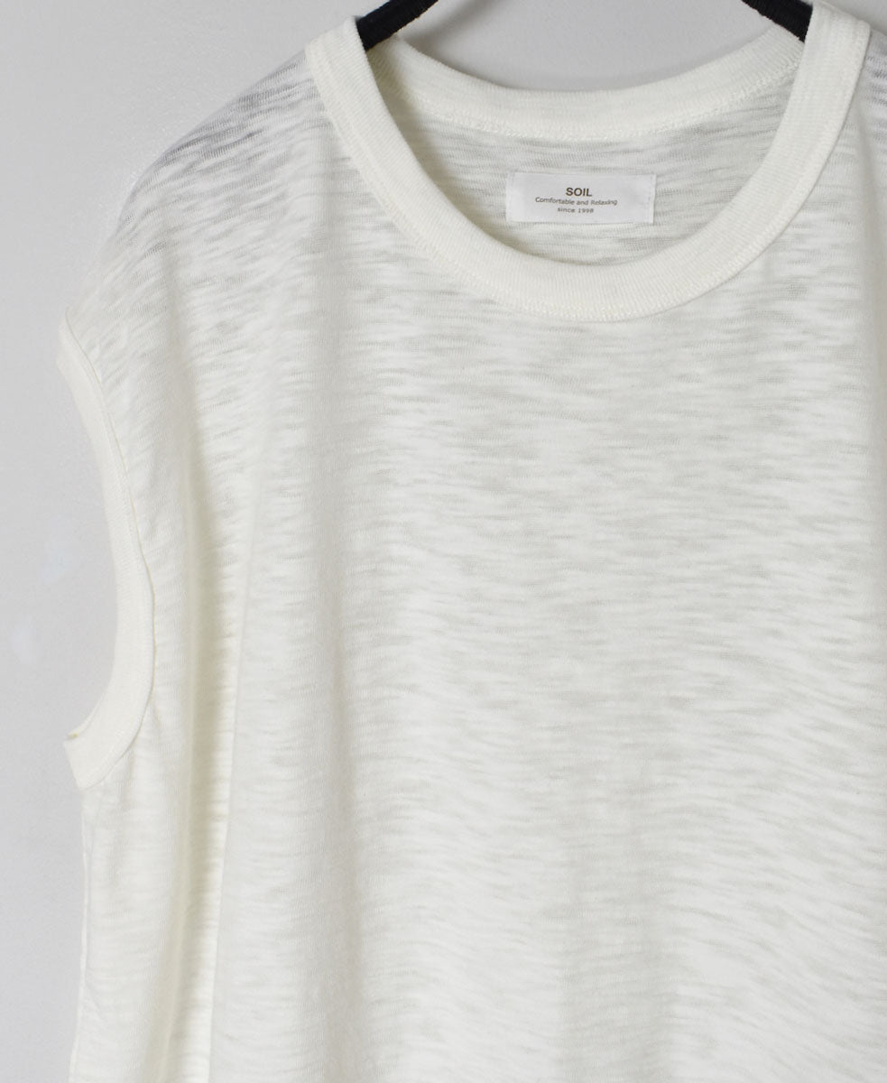 GNSL24043 SLUB VINTAGE CREW-NECK FRENCH/SL LONG SHIRT