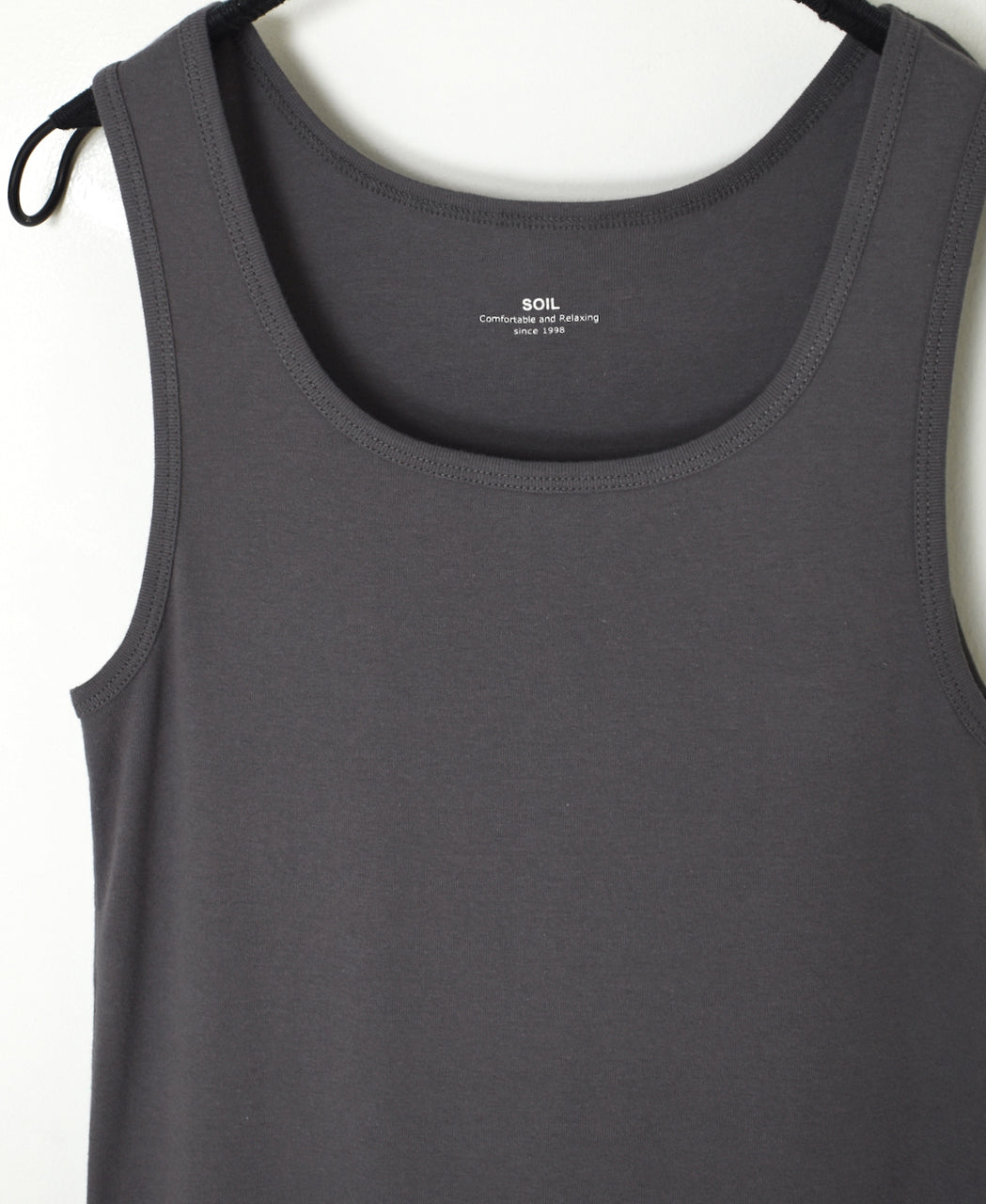 GNSL26021 40/1 RIB U-NECK TANK TOP