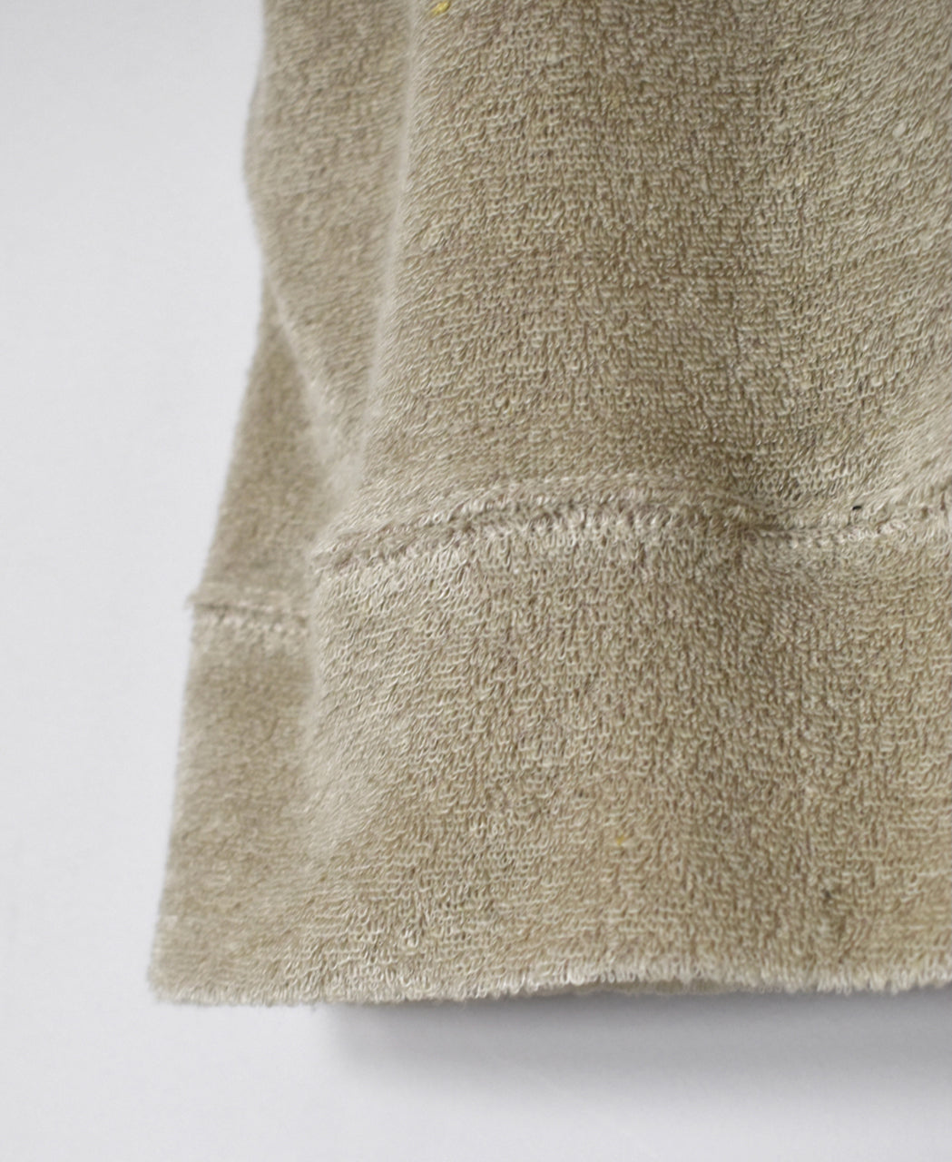 GNSL26031 LINEN/POLYESTER PILE V-NECK 1BUTTON CARDIGAN