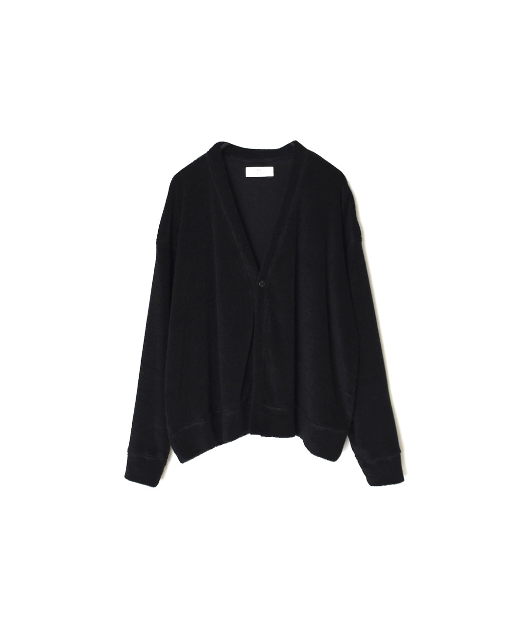 GNSL26031 LINEN/POLYESTER PILE V-NECK 1BUTTON CARDIGAN