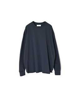 GNSL26512 COTTON SLUB SINGLE JERSEY CREW-NECK L/SL OVERSIZED T-SHIRTS