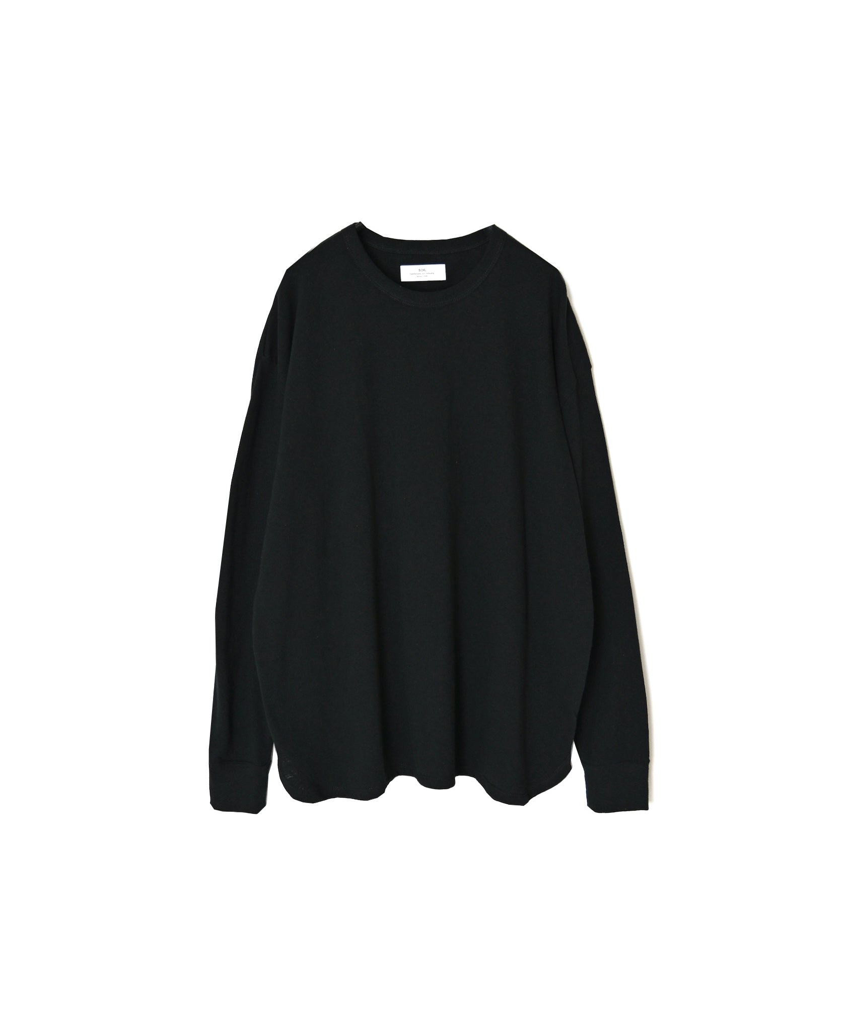 GNSL26512 COTTON SLUB SINGLE JERSEY CREW-NECK L/SL OVERSIZED T-SHIRTS