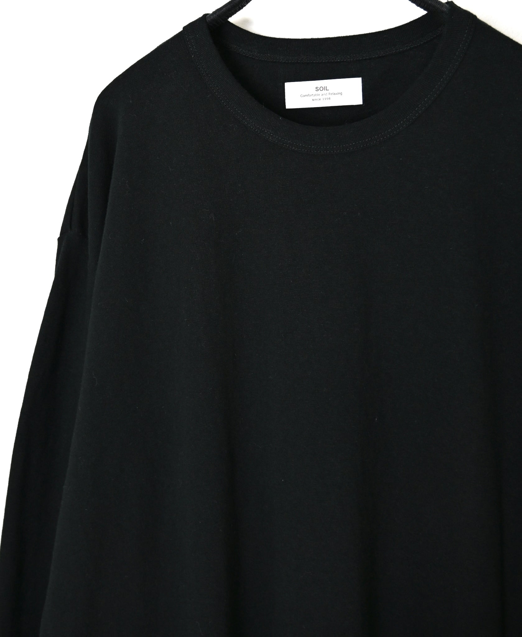 GNSL26512 COTTON SLUB SINGLE JERSEY CREW-NECK L/SL OVERSIZED T-SHIRTS