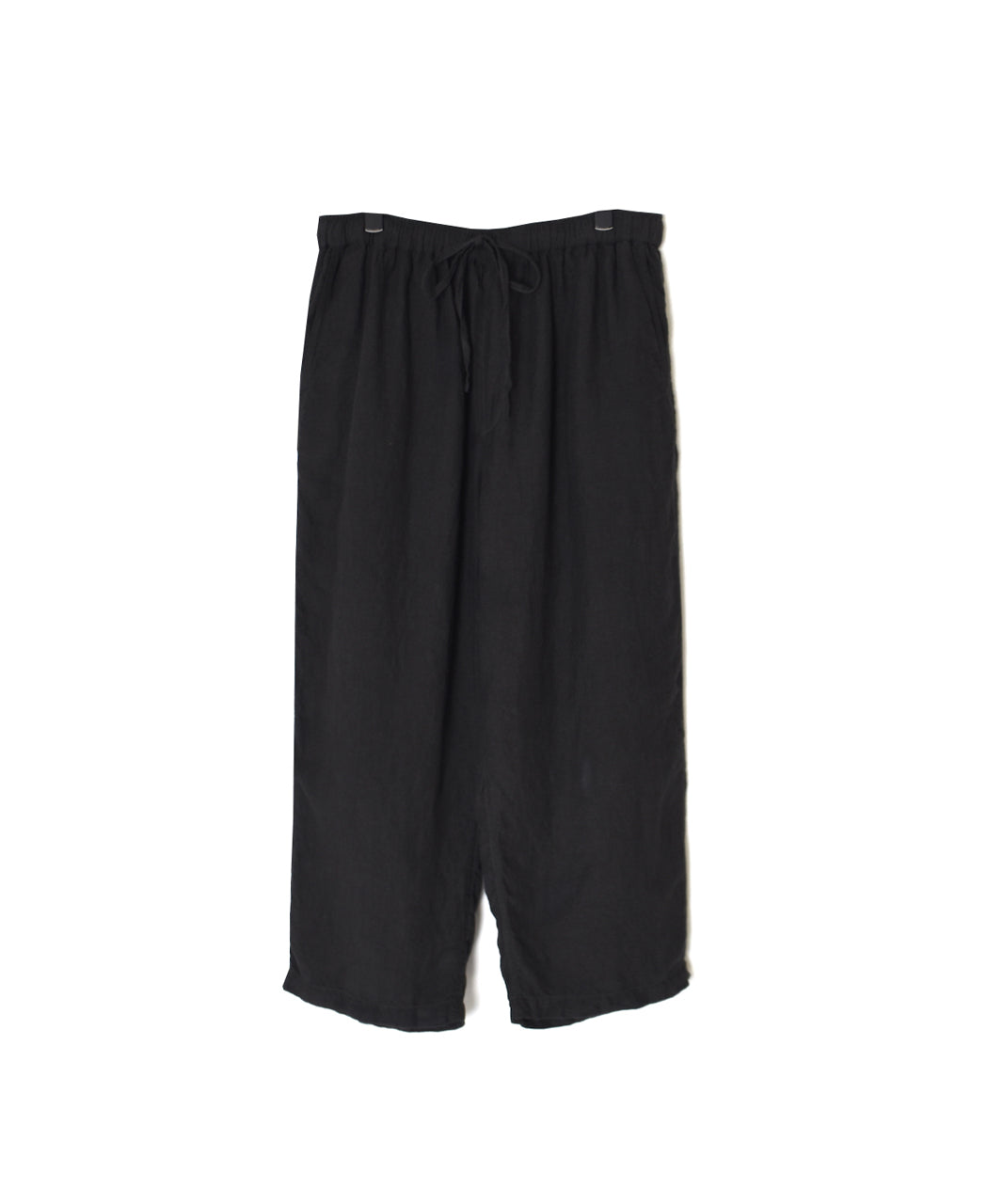 IMDSH2101LPD 60s AUTO LOOM LINEN PLAIN OVERDYE EASY CROPPED PANTS