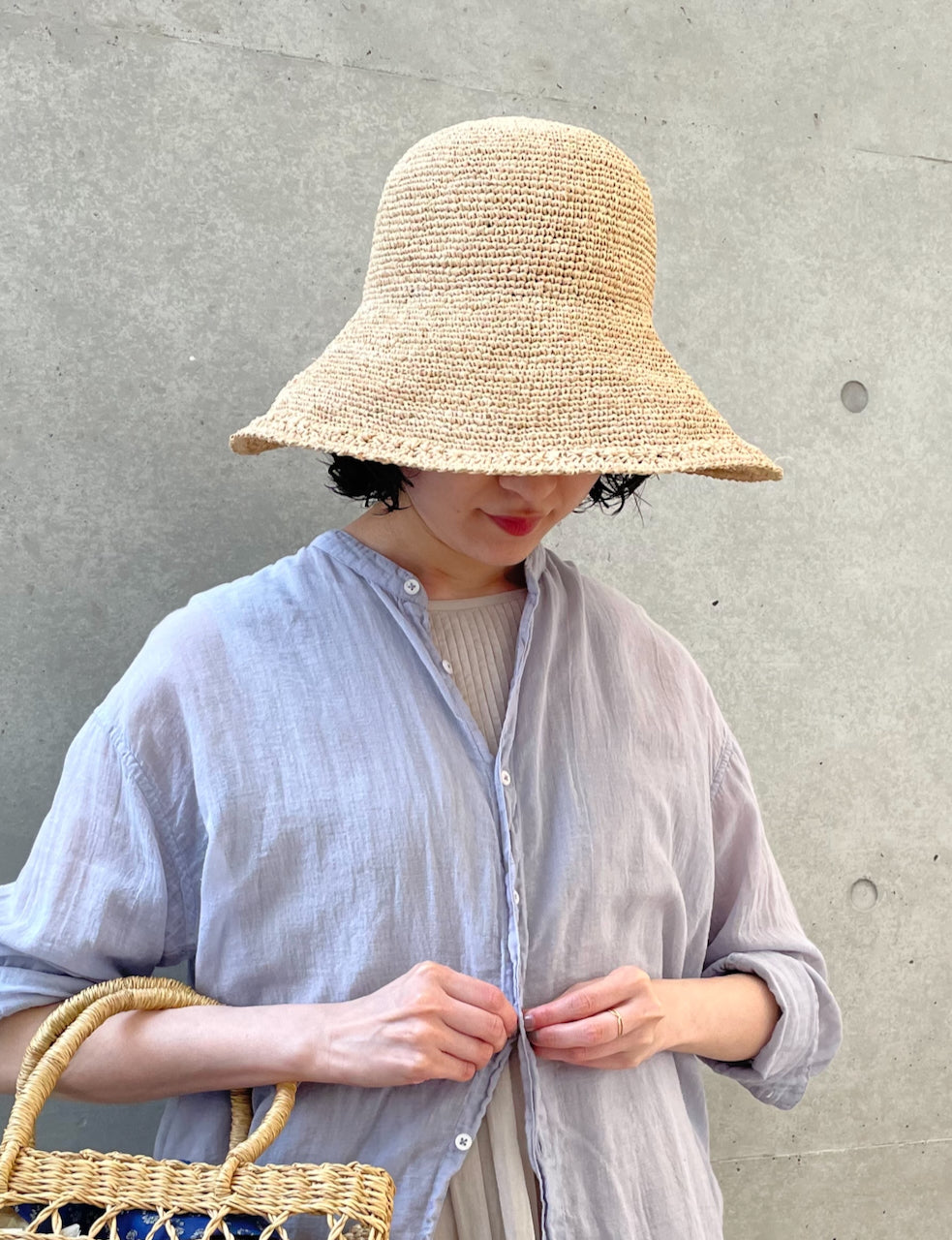 ANMDS2312 RAFFIA HAT