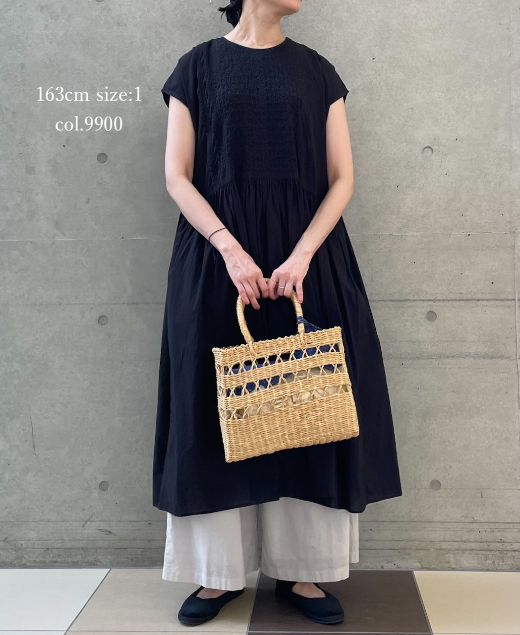 NMDS26523 60s ORGANIC CAMBRIC WITH EMB FRENCH/SL BACK OPENING DRESS