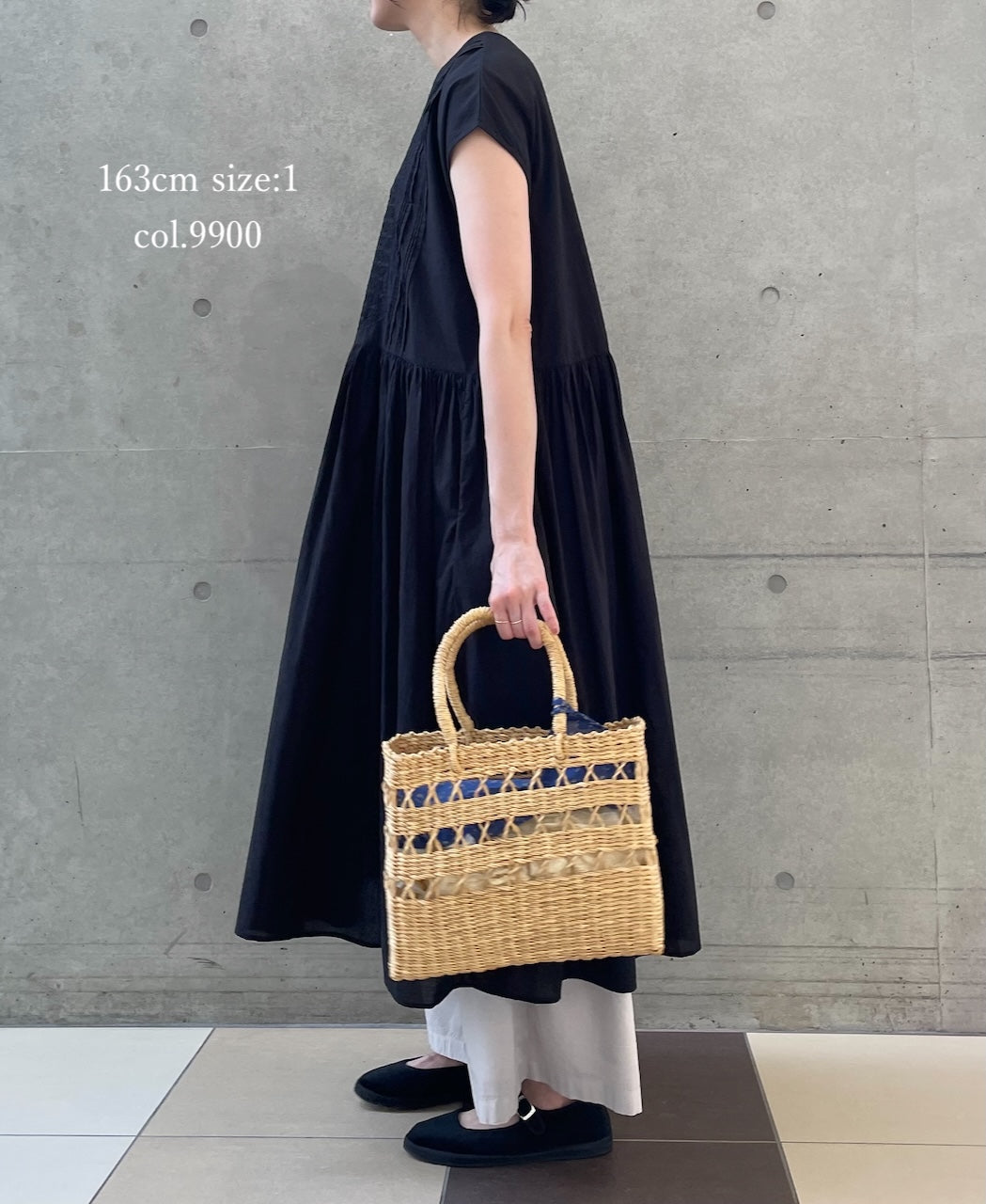 NMDS26523 60s ORGANIC CAMBRIC WITH EMB FRENCH/SL BACK OPENING DRESS