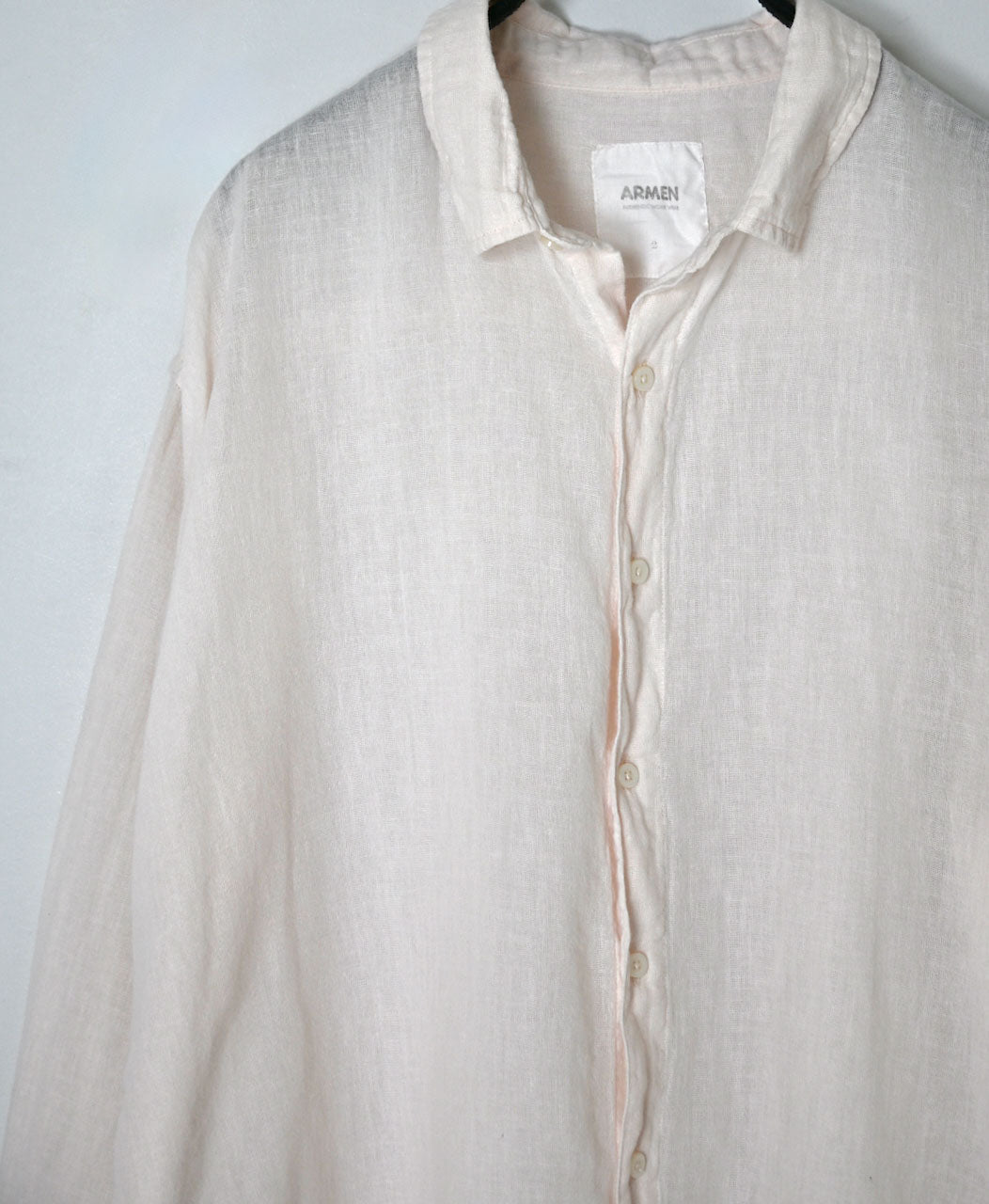 INAM2502G3D 30s GAUZE OVERDYE UTILITY REGULAR COLLAR SHIRT