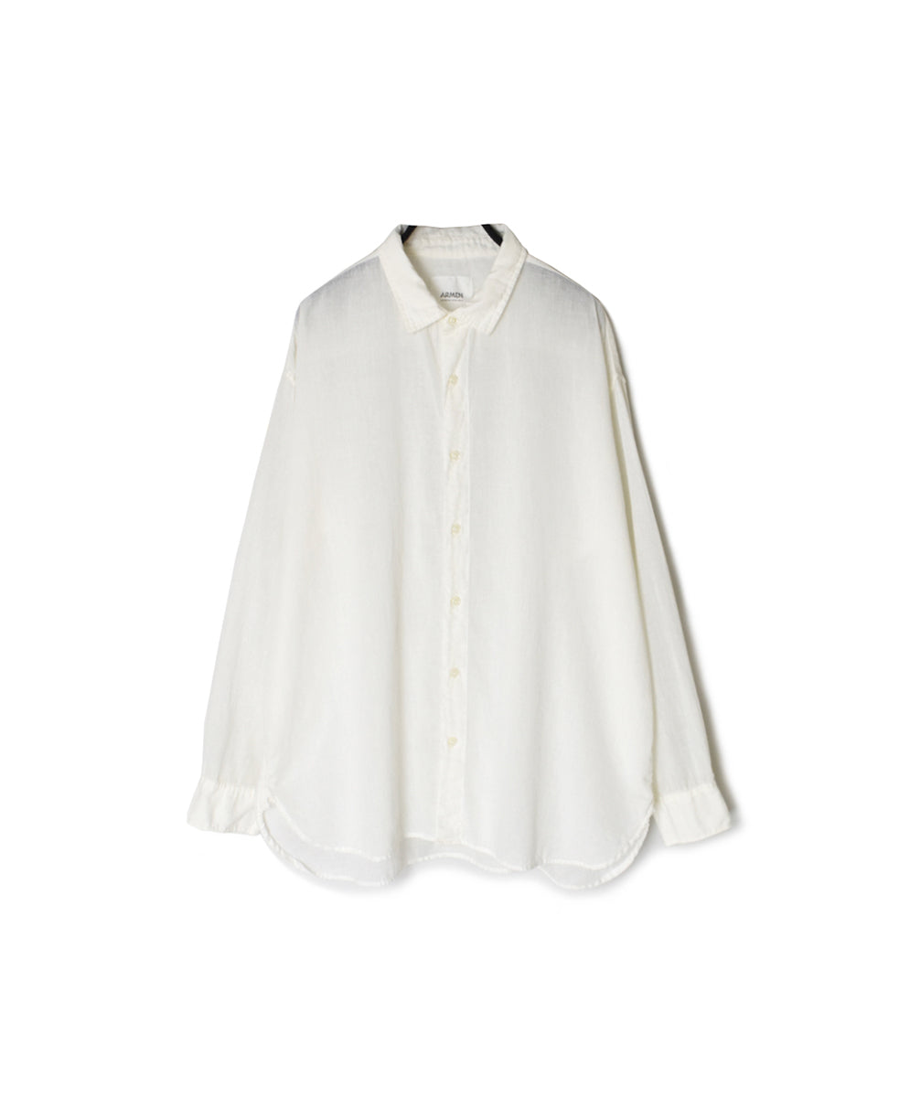 INAM2502G3D 30s GAUZE OVERDYE UTILITY REGULAR COLLAR SHIRT