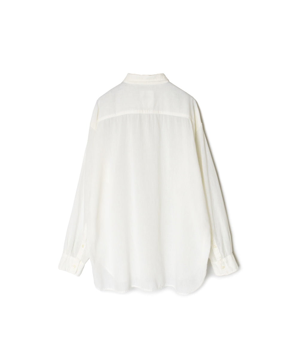 INAM2502G3D 30s GAUZE OVERDYE UTILITY REGULAR COLLAR SHIRT