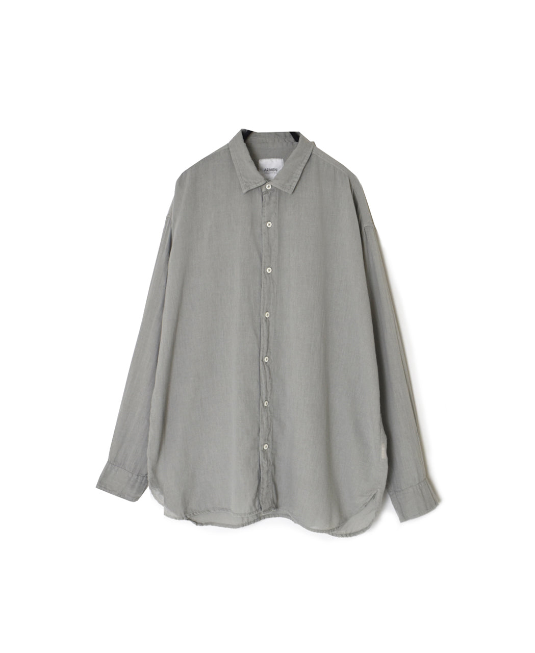 INAM2502G3D 30s GAUZE OVERDYE UTILITY REGULAR COLLAR SHIRT