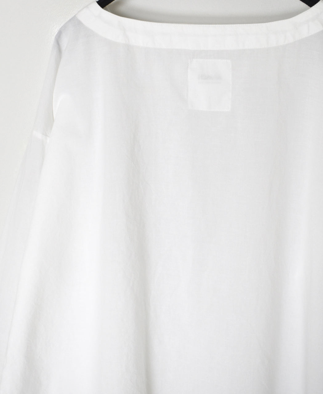INAM2623 60s COTTON LAWN WASH BOAT NECK SMOCK