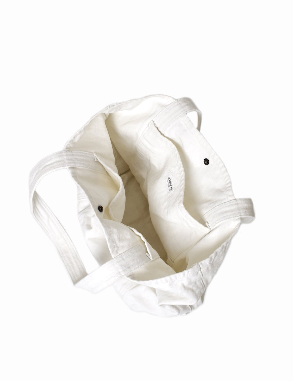 INAM2646D HEAVY CANVAS BAG OVERDYE MEDIUM TOTE BAG WITH TWO INSIDE POCKETS