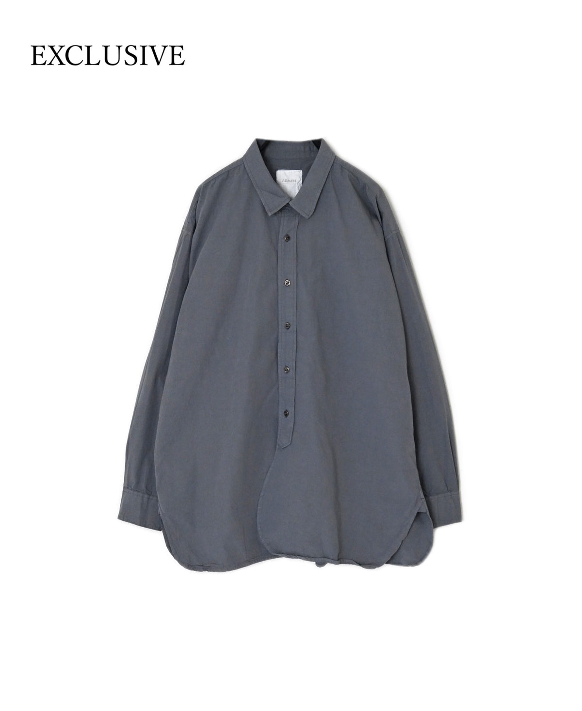 INAM2651PD 40s POPLIN OVERDYE UTILITY REGULAR COLLAR SHIRT