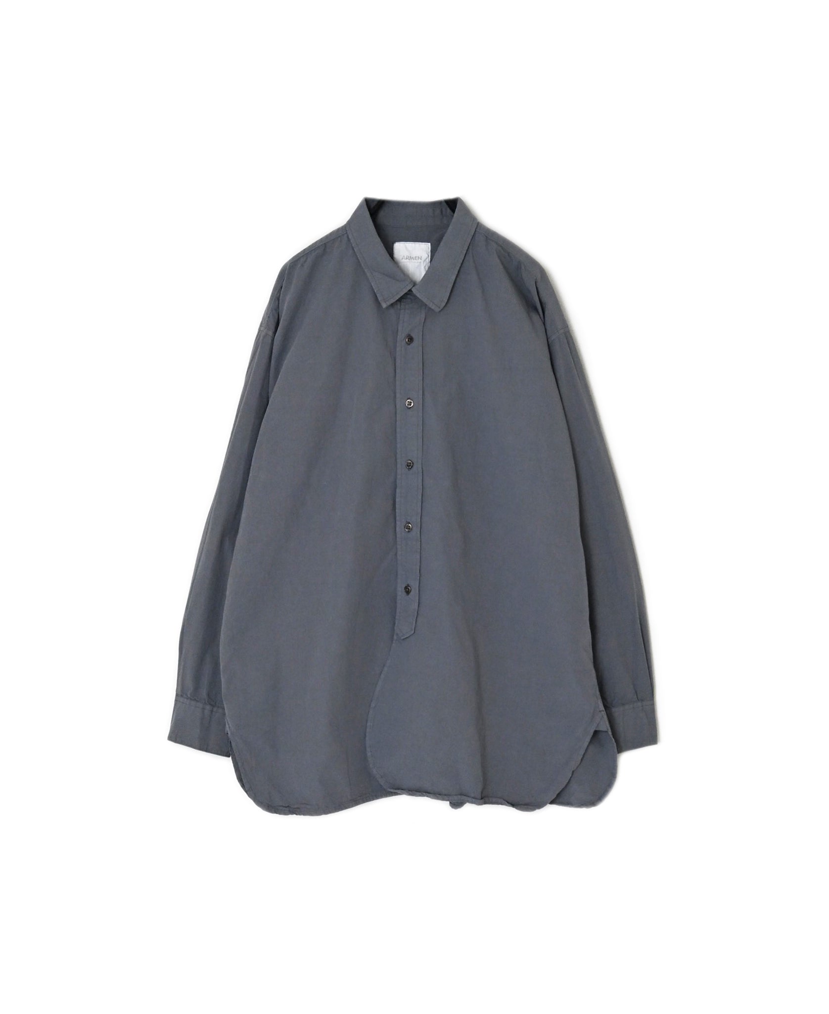 INAM2651PD 40s POPLIN OVERDYE UTILITY REGULAR COLLAR SHIRT