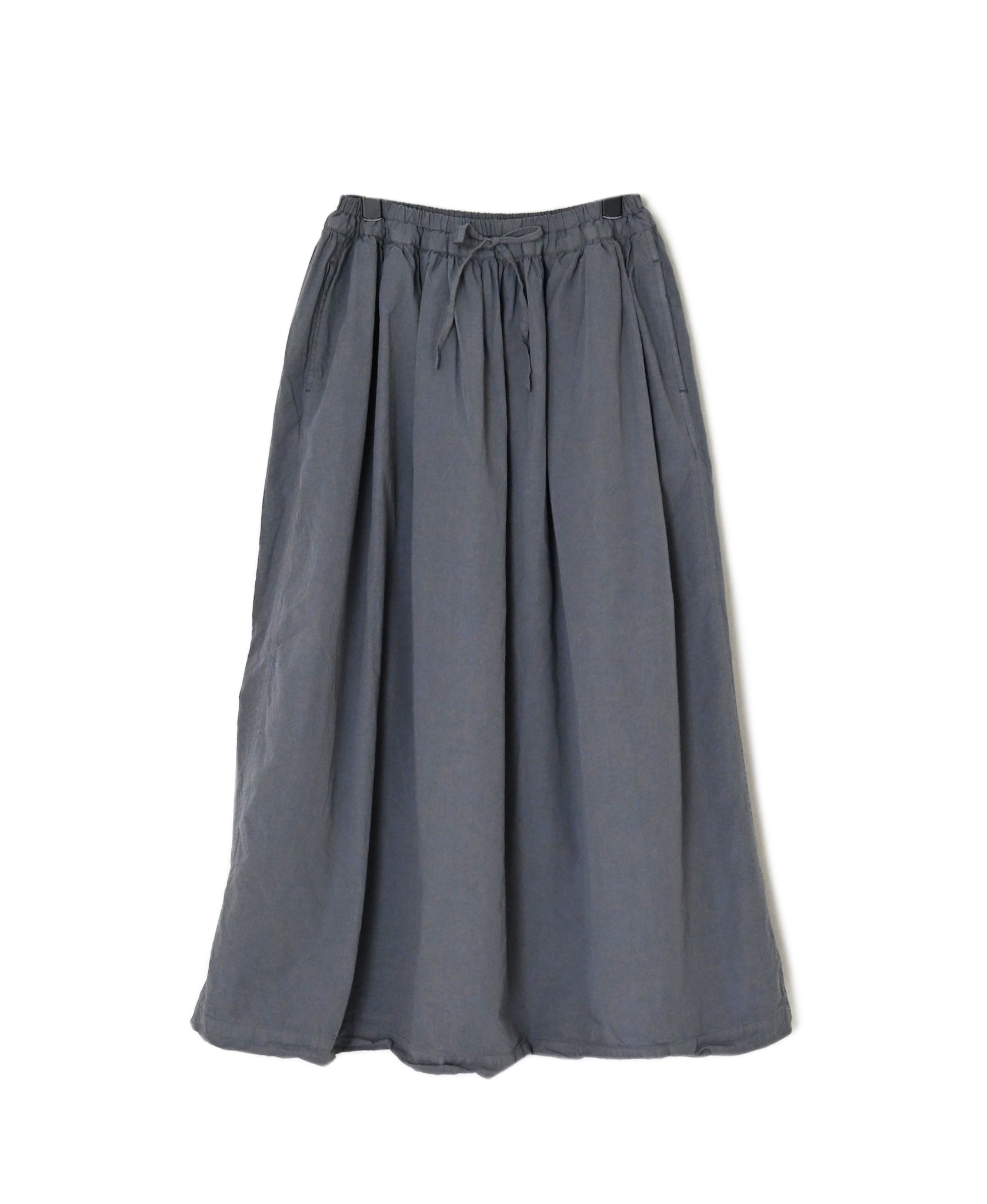 INAM2654PD 40s POPLIN OVERDYE EASY GATHERED SKIRT