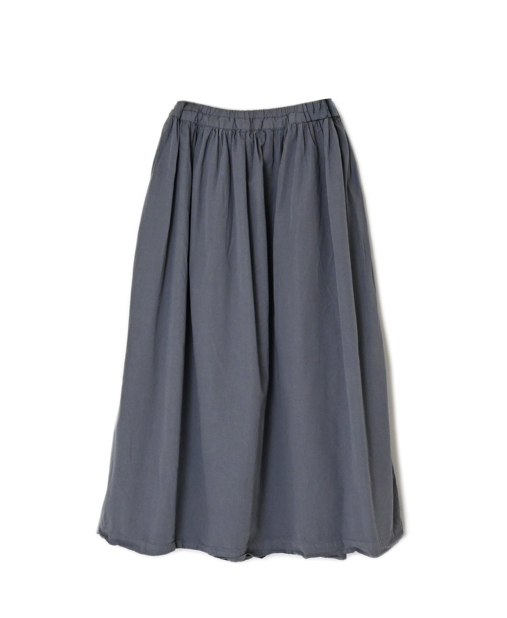 INAM2654PD 40s POPLIN OVERDYE EASY GATHERED SKIRT