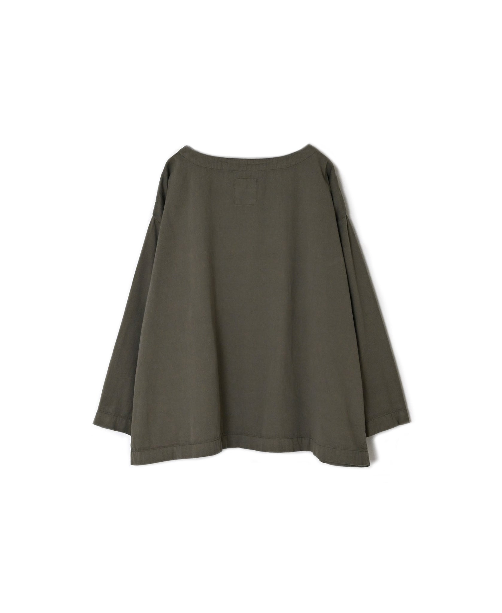 INAM2661TD 30s COTTON TWILL OVERDYE BOAT NECK SMOCK