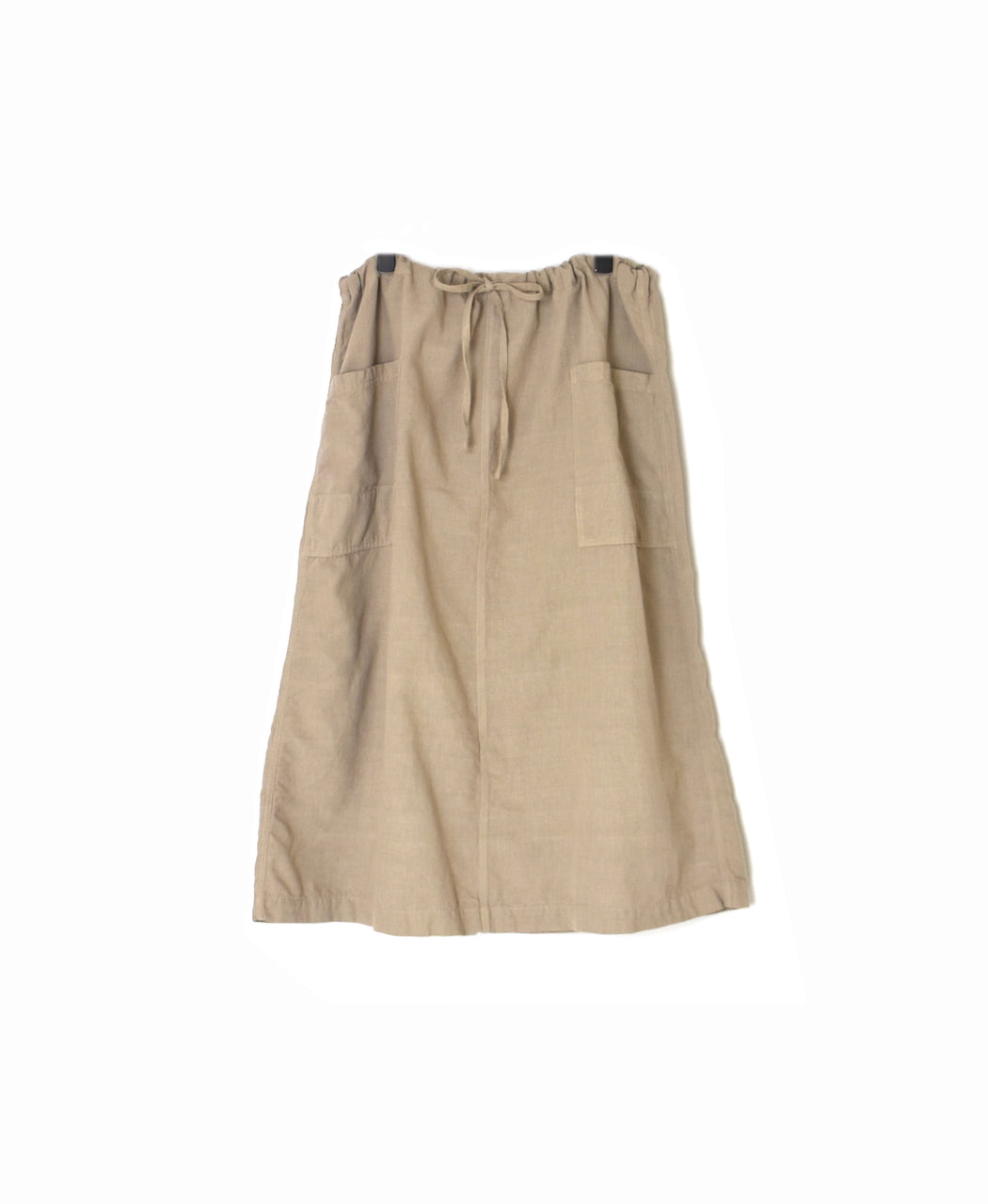 INHT2514CLD COTTON LINEN PLAIN  OVERDYE EASY SKIRT